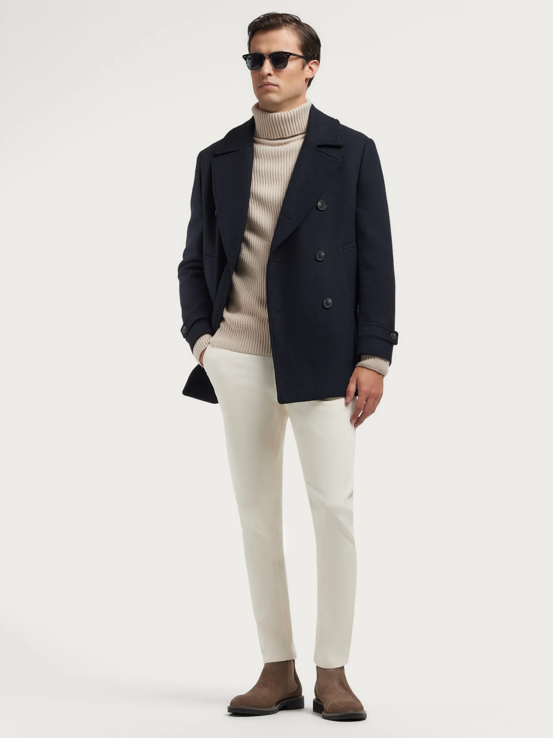 Cappotto Thomas di Alvaro Moreno - Modello Esclusivo Autunno/Inverno 2023, Linea Minimal con Fodera Termica