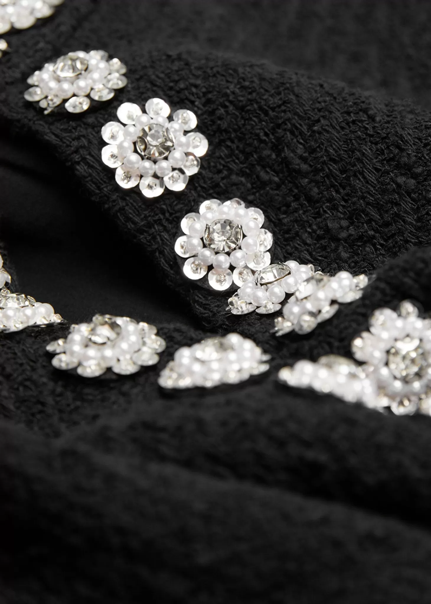 Aermelos Mini Abito Nero con Decorazioni Strass - Edizione Limitata & Other Stories in Offerta