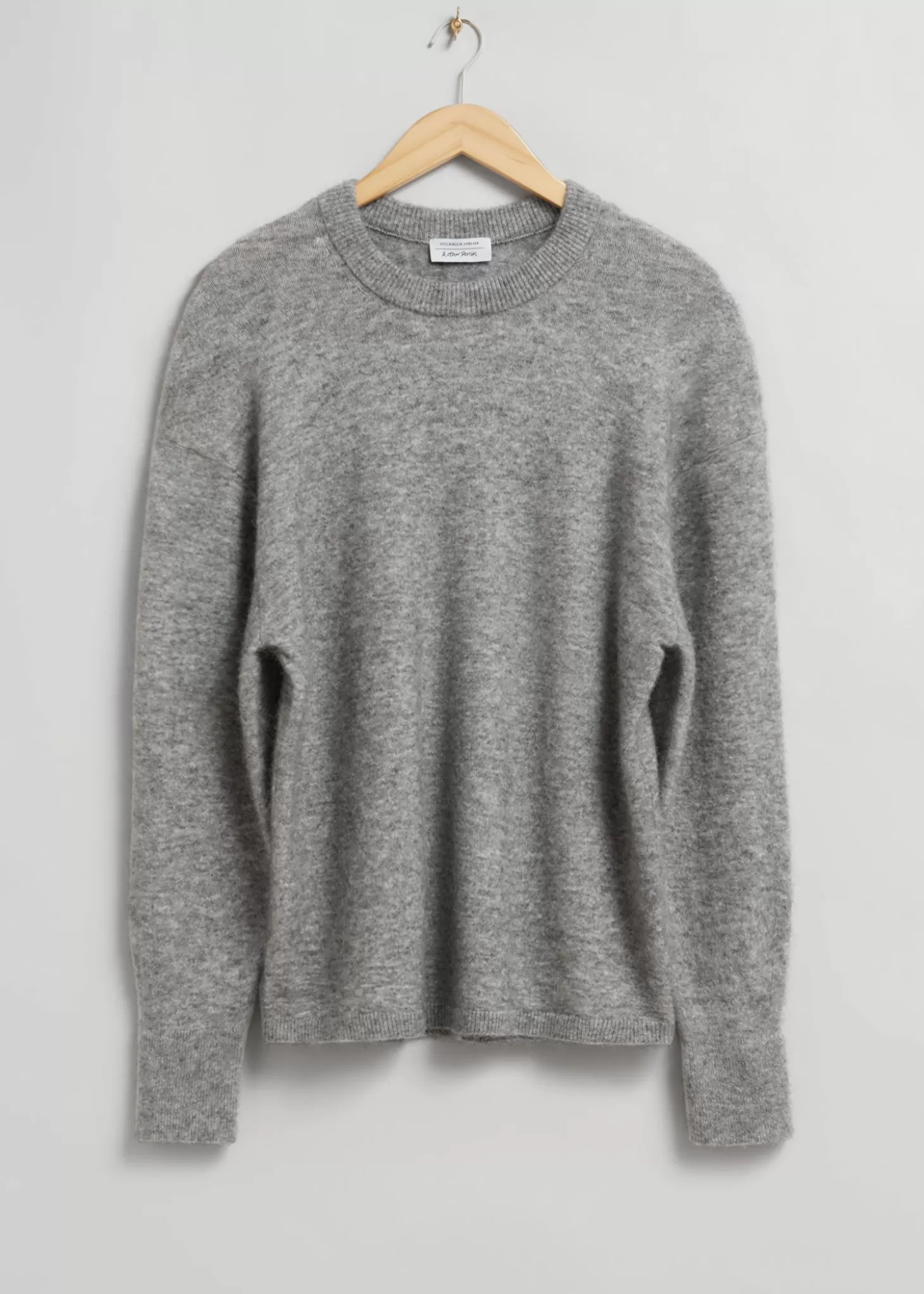 Maglione Oversize in Alpaca con Filato Morbido - Stile Casual Elegante Grigio Cenere | Shop & Other Stories Collection