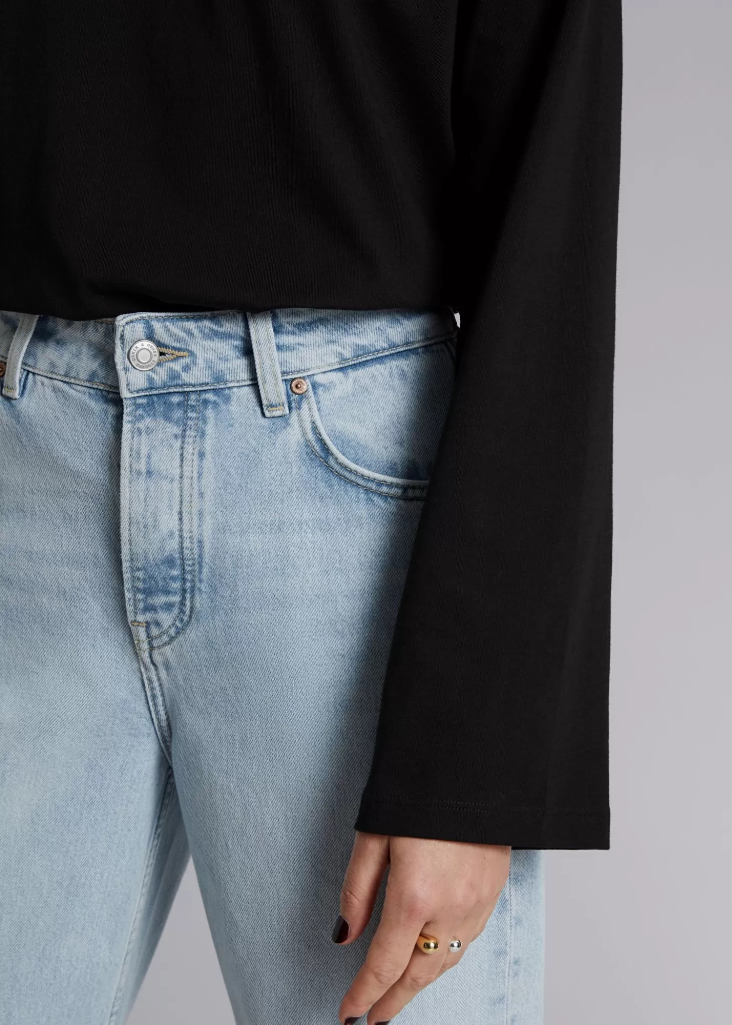 Maglia Jersey Relaxed & Other Stories - Nero Classico in Promozione Esclusiva
