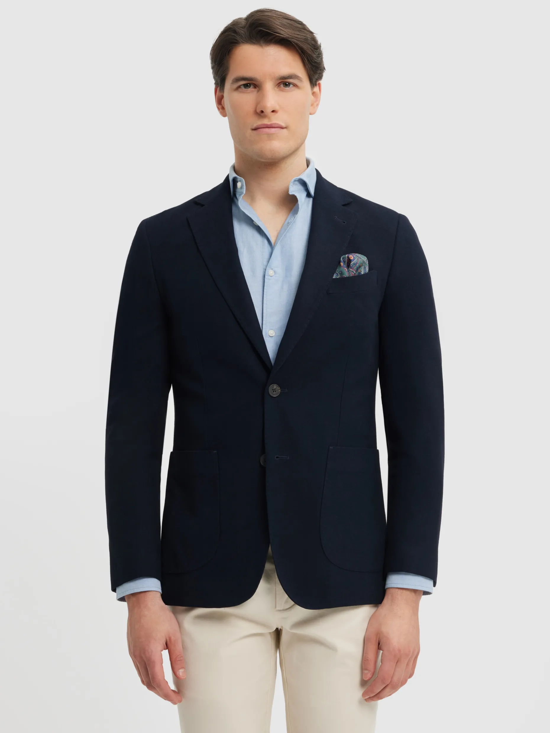 Pantaloni Americana in Twill Classico con Effetto Hot - Design Esclusivo di Alvaro Moreno