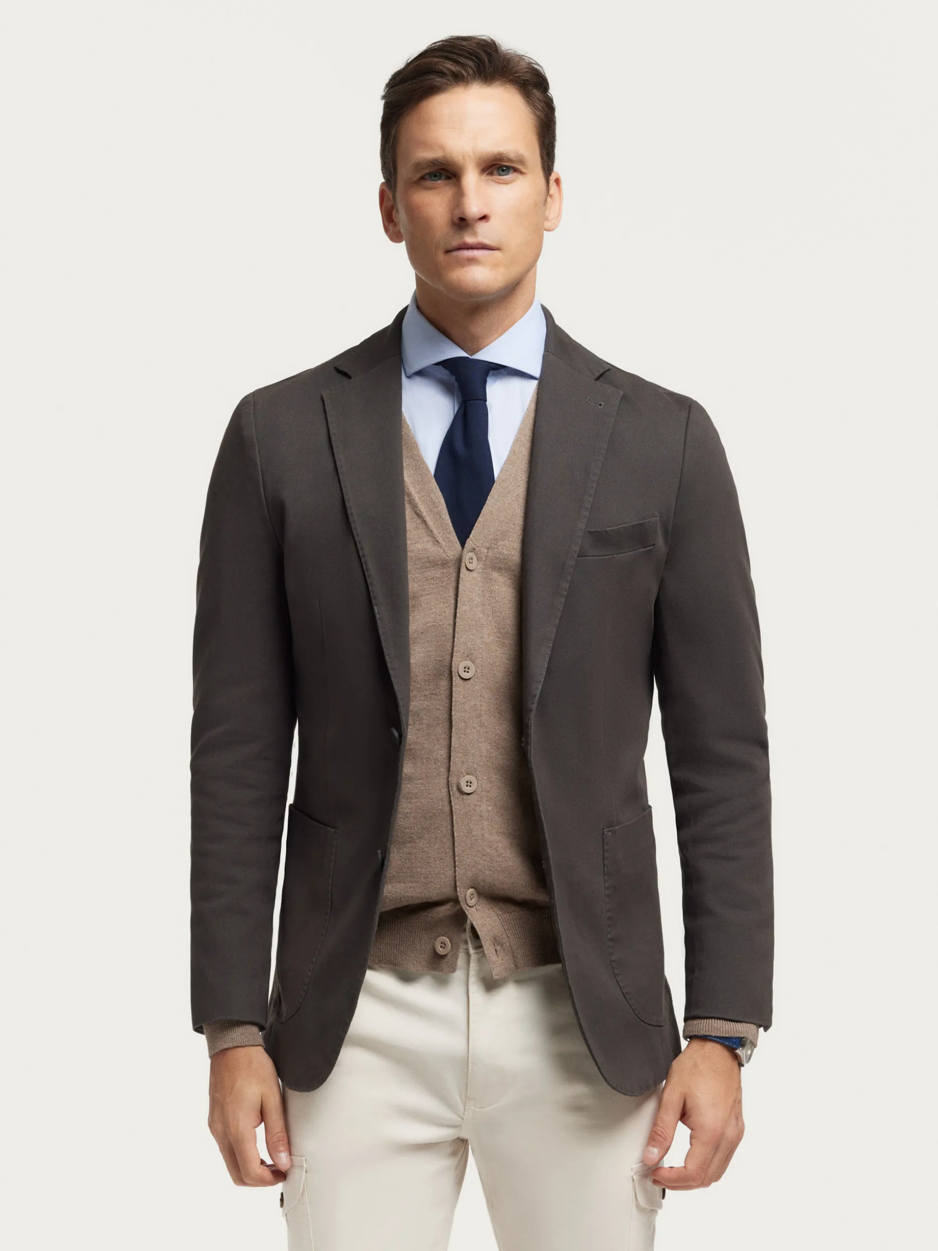 Tessuto in Cotone Americana - Collezione Esclusiva di Alvaro Moreno, Conforto e Stile Senza Tempo