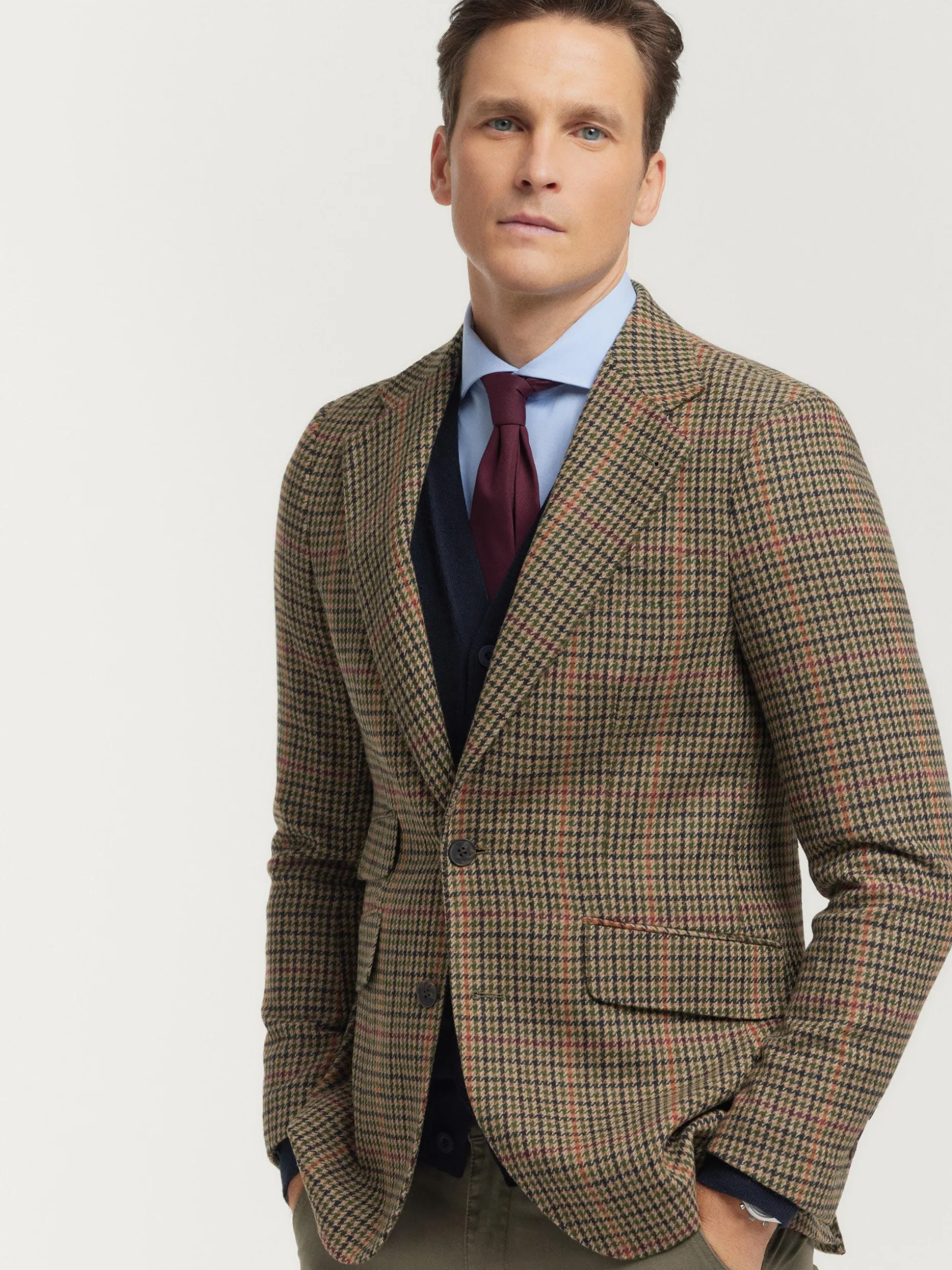 Giacca Classica Henry Twist in Tessuto Elasticizzato - Design Esclusivo di Alvaro Moreno Moda