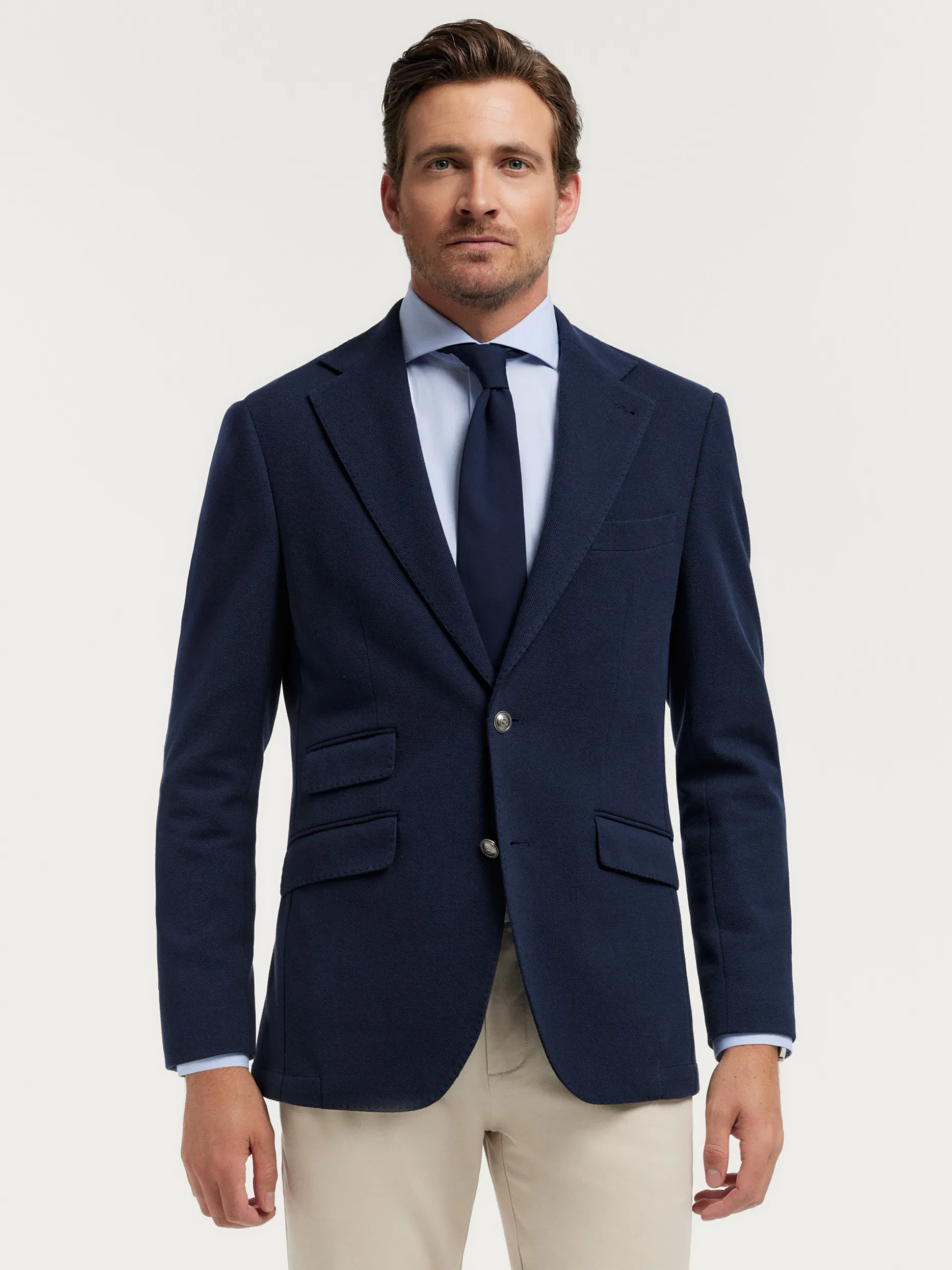Struttura Sartoriale Americana - Giacca Elegante con Punto Righe by Alvaro Moreno Design