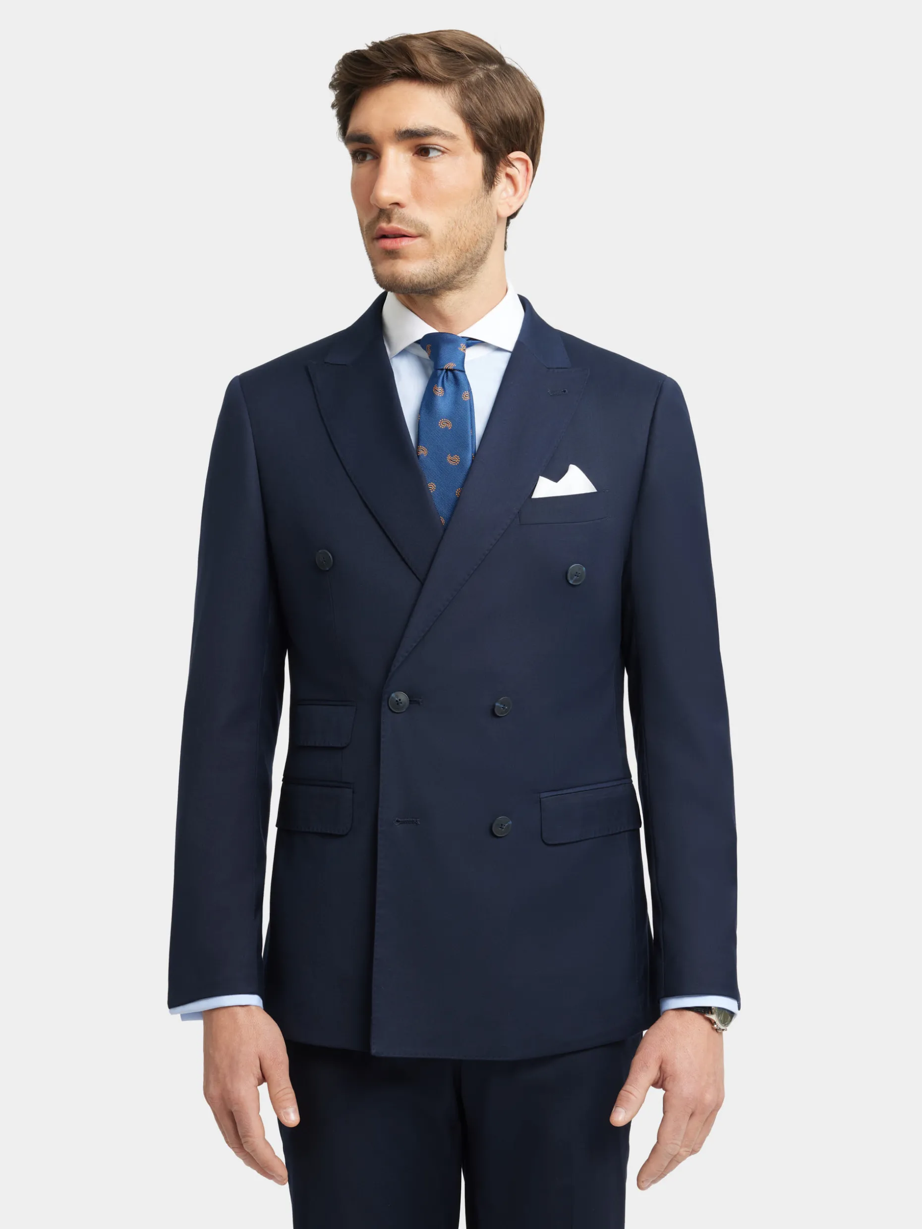 Abito Uomo in Twill Incrociato - Stile Classico di Alvaro Moreno Collection