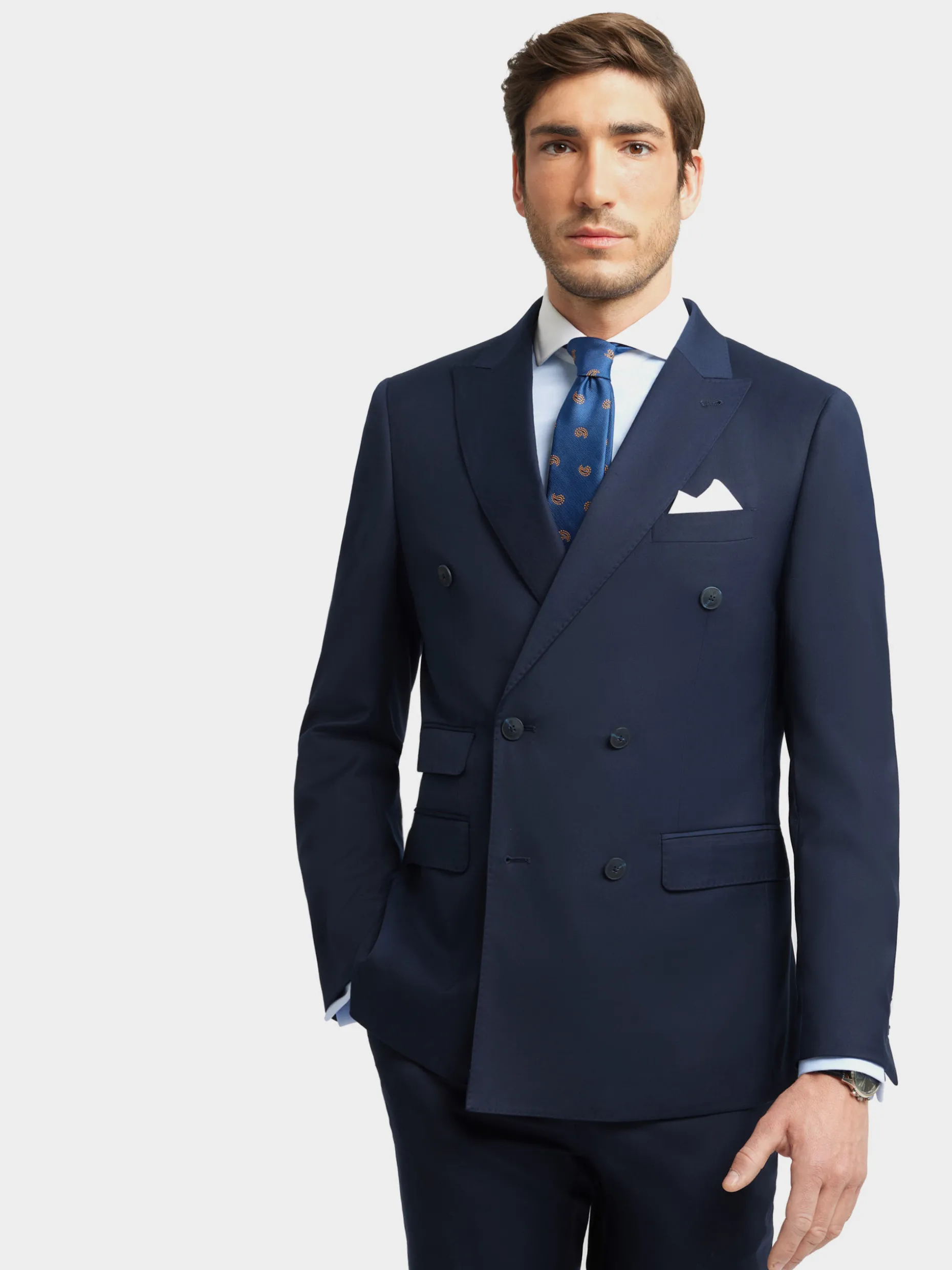 Abito Uomo in Twill Incrociato - Stile Classico di Alvaro Moreno Collection