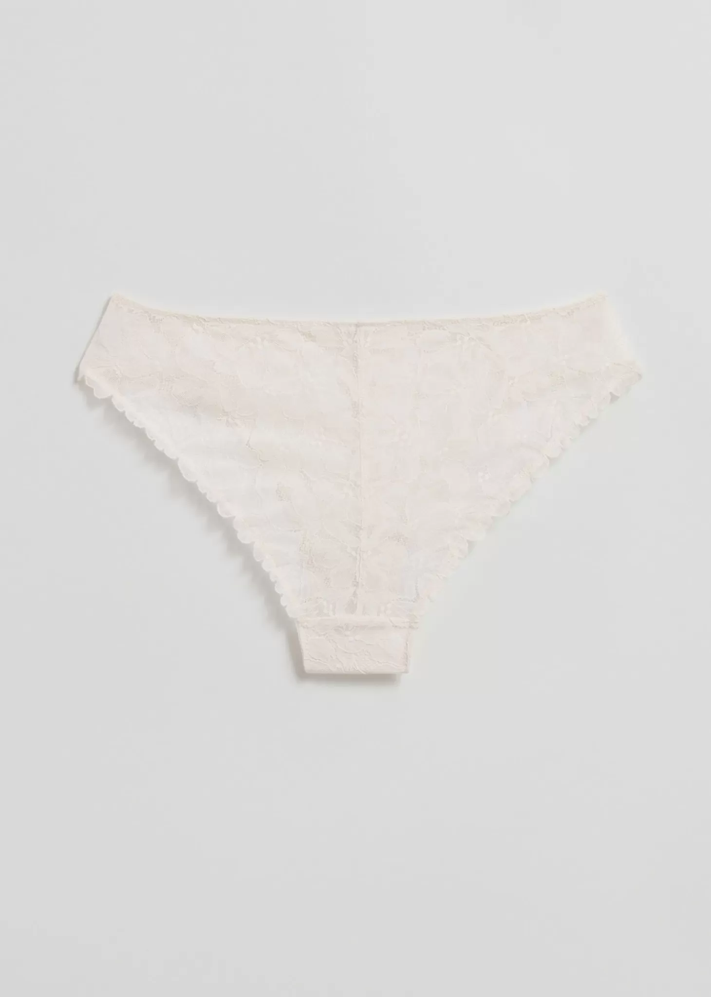 & Other Stories Reggiseno Mini in Pizzo con Ricami Floreali - Bianco Avorio Delicato