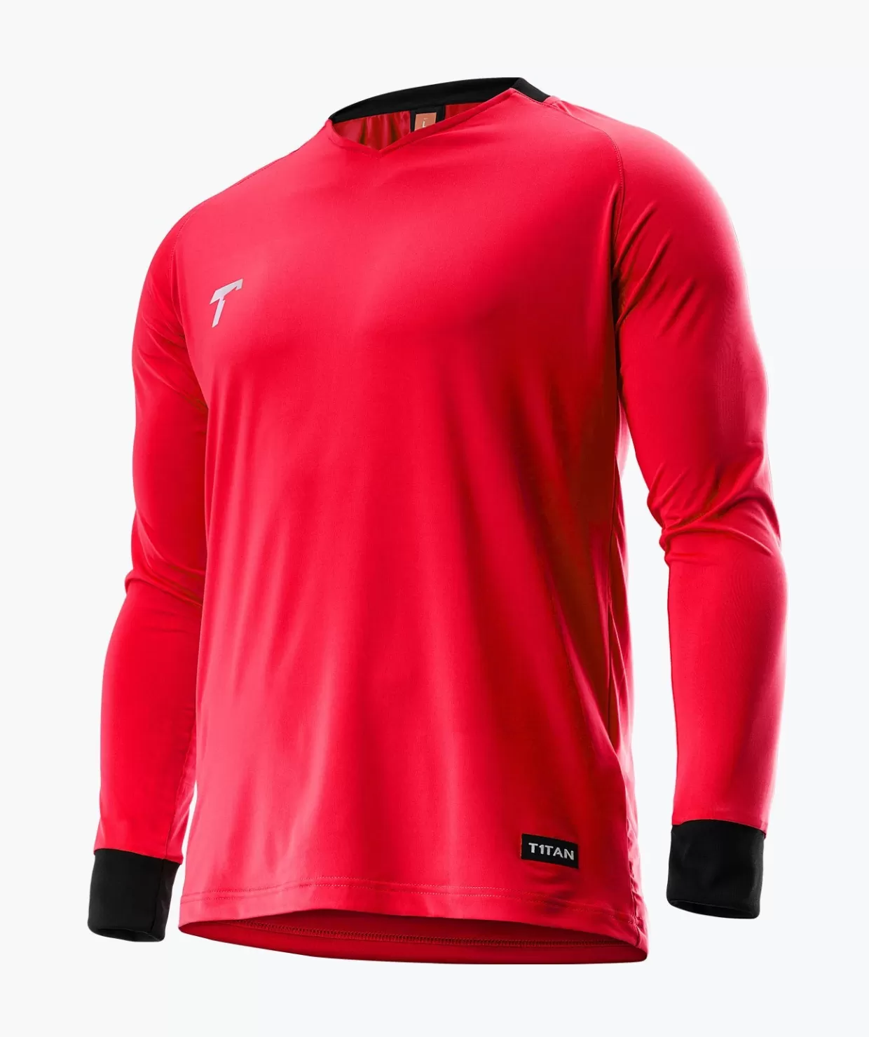 Maglie e Pantaloncini T1TAN - Felpa Portiere Essentials in Rosso Intenso con Design Funzionale