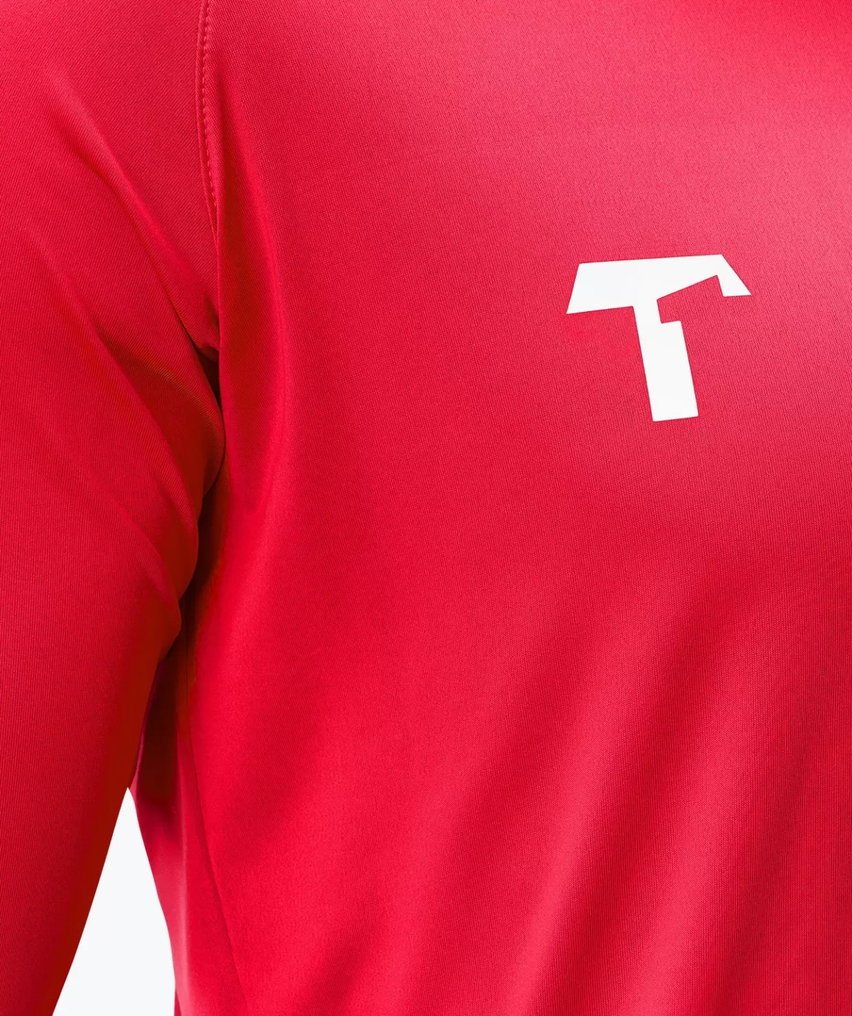 Maglie e Pantaloncini T1TAN - Felpa Portiere Essentials in Rosso Intenso con Design Funzionale
