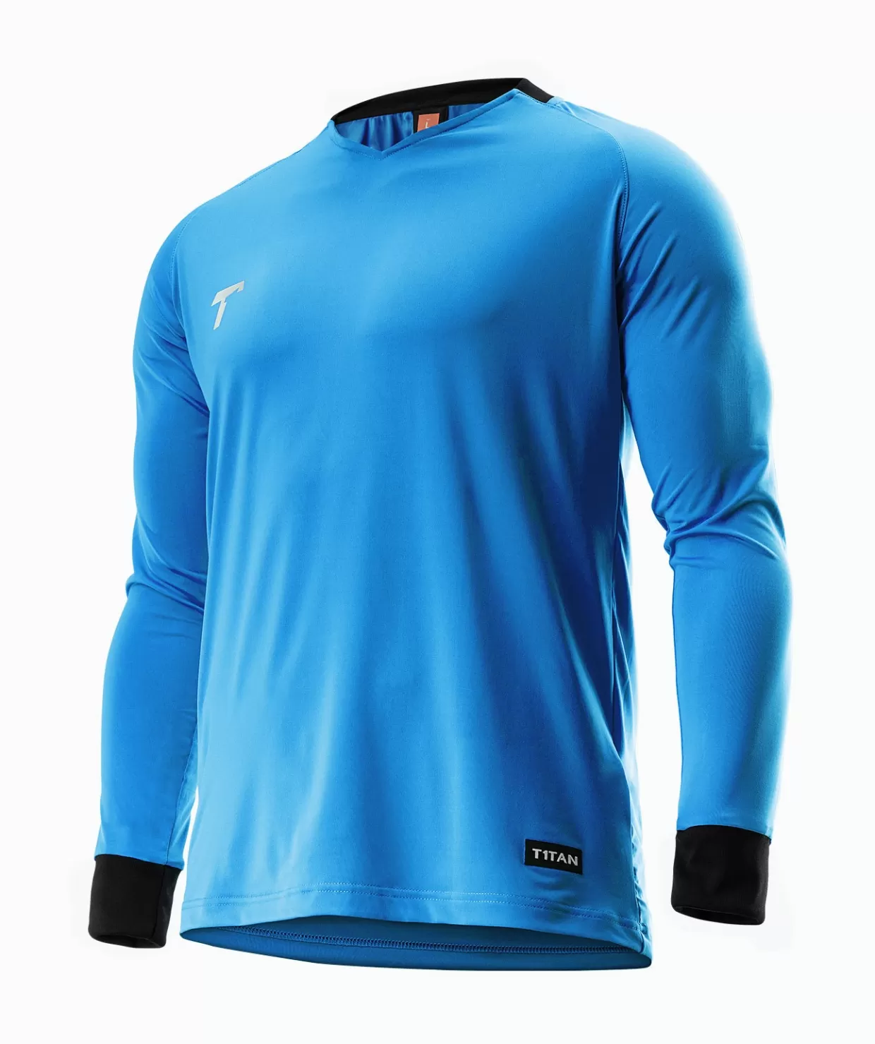 Maglia e Pantaloncini Sportivi T1TAN - Felpa Portiere con Cappuccio in Tonalità Blu Elettrico