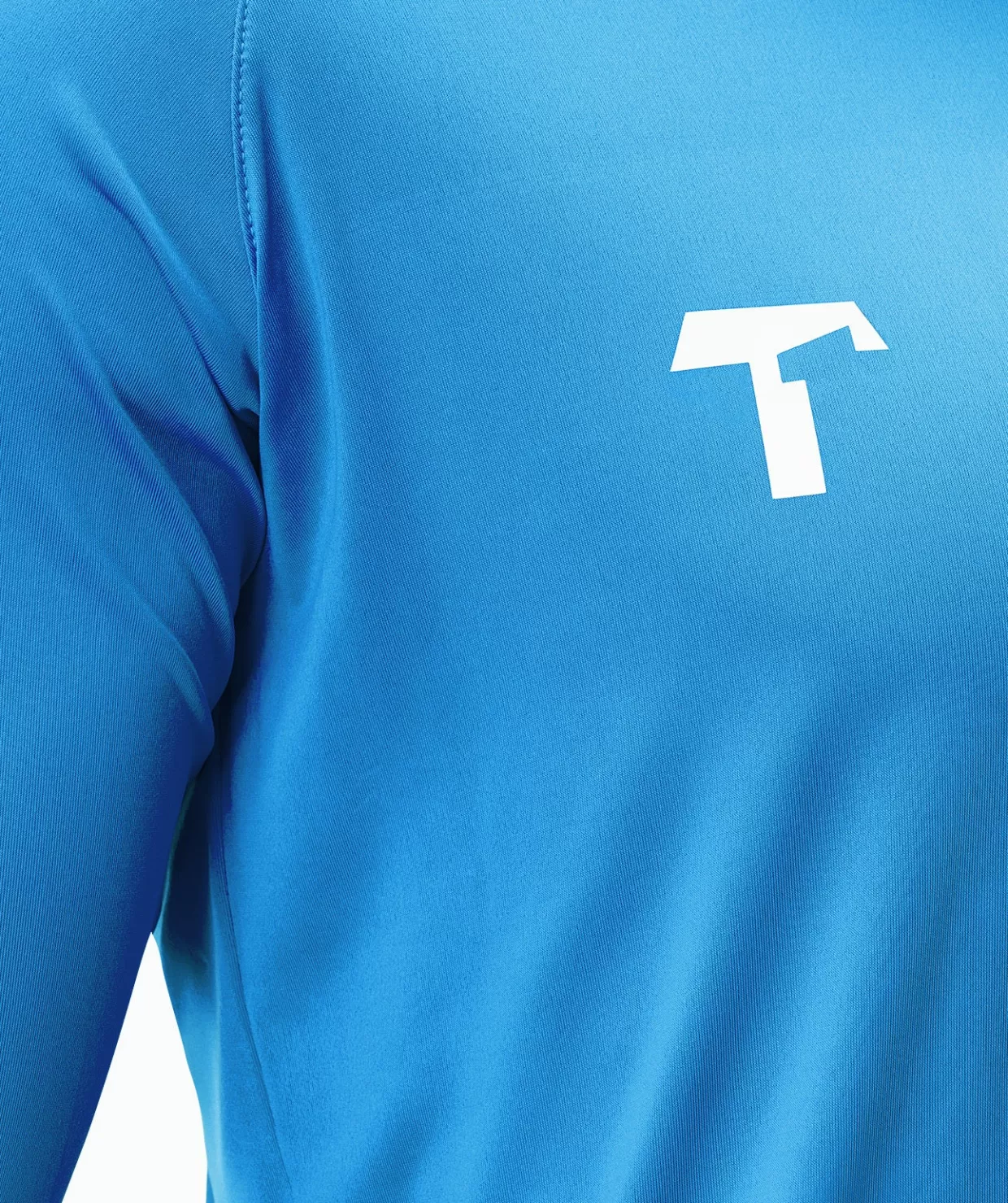 Maglia e Pantaloncini Sportivi T1TAN - Felpa Portiere con Cappuccio in Tonalità Blu Elettrico