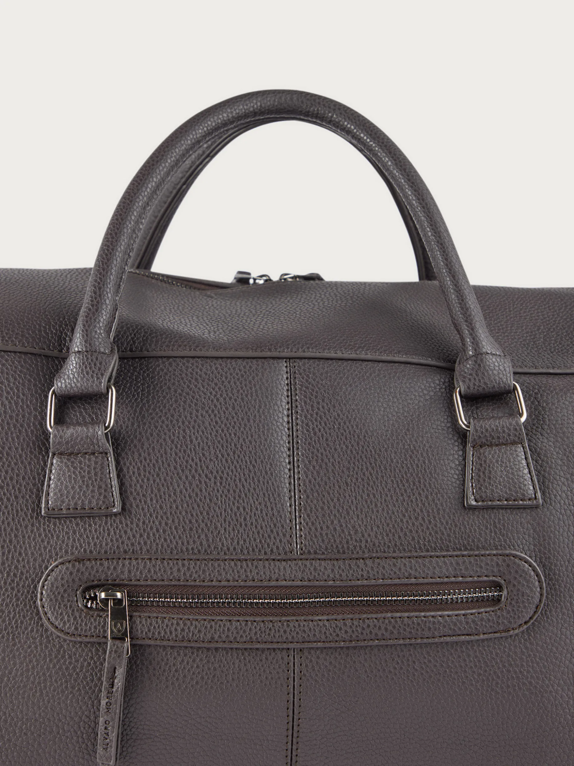 Borsa Rocco in Pelle Marrone - Design Elegante di Alvaro Moreno per Uso Quotidiano