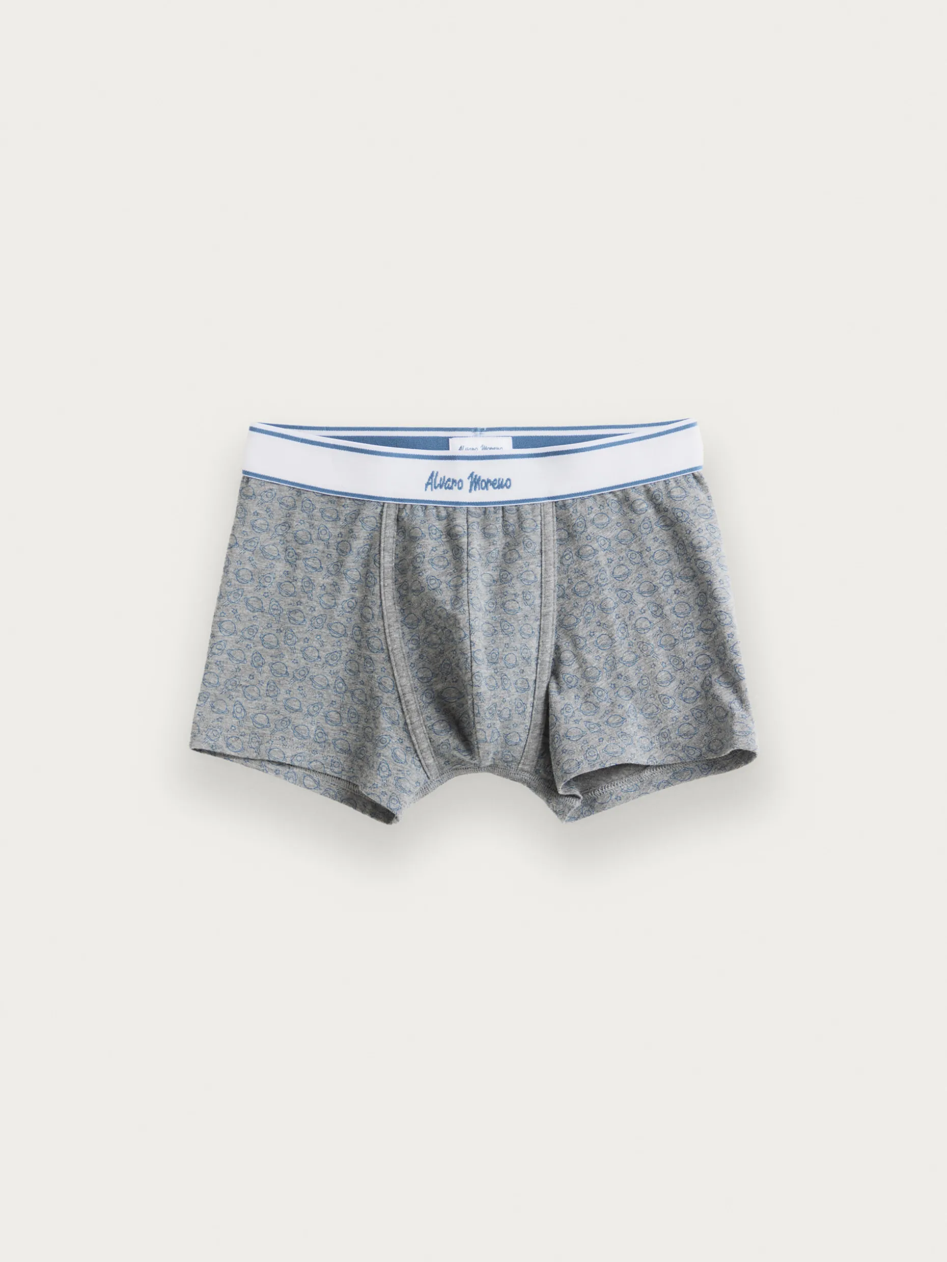 Alvaro Moreno: Boxer Bambini Confortevoli in Grigio - Design Esclusivo per la Moda Junior