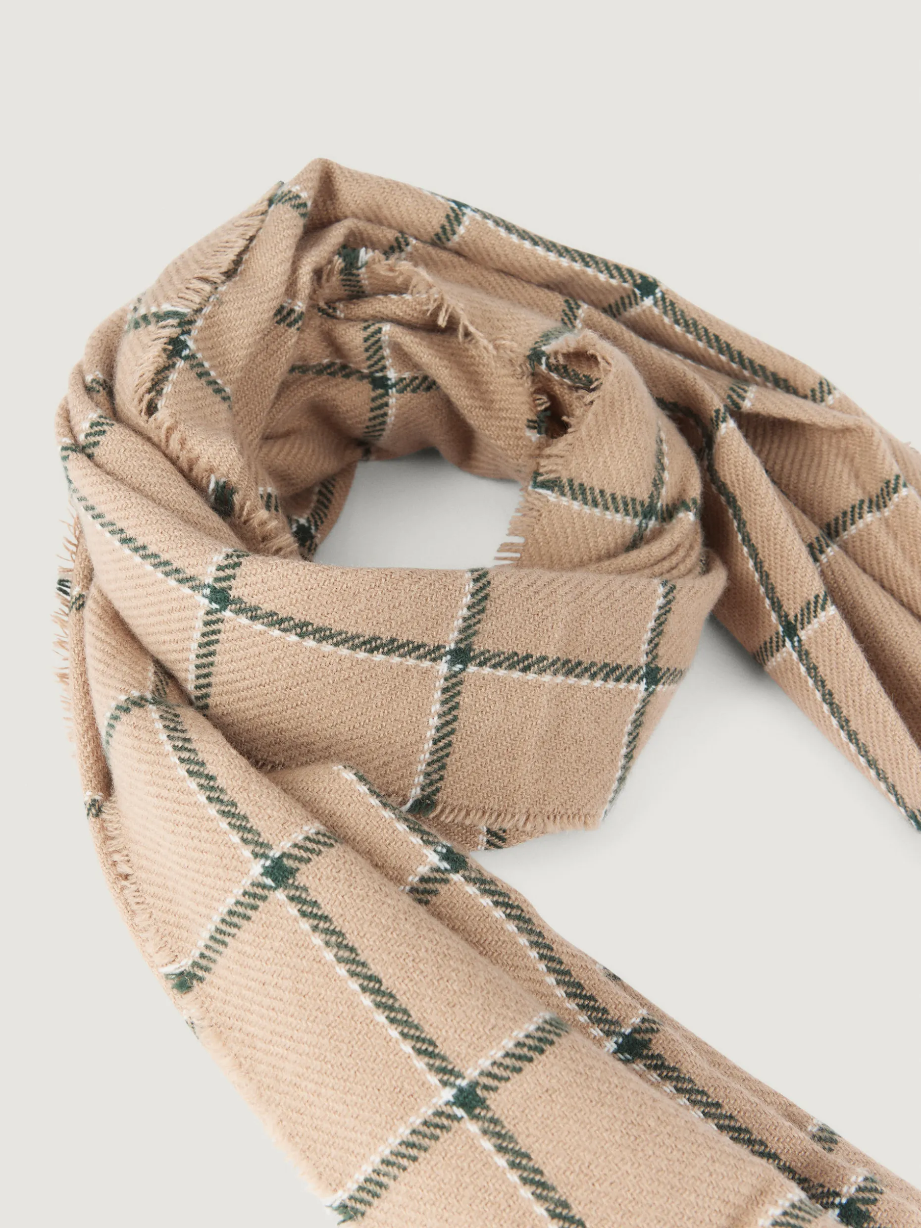 Sciarpa Inverno Motivo Quadri - Marrone Cioccolato | Design Elegante di Alvaro Moreno