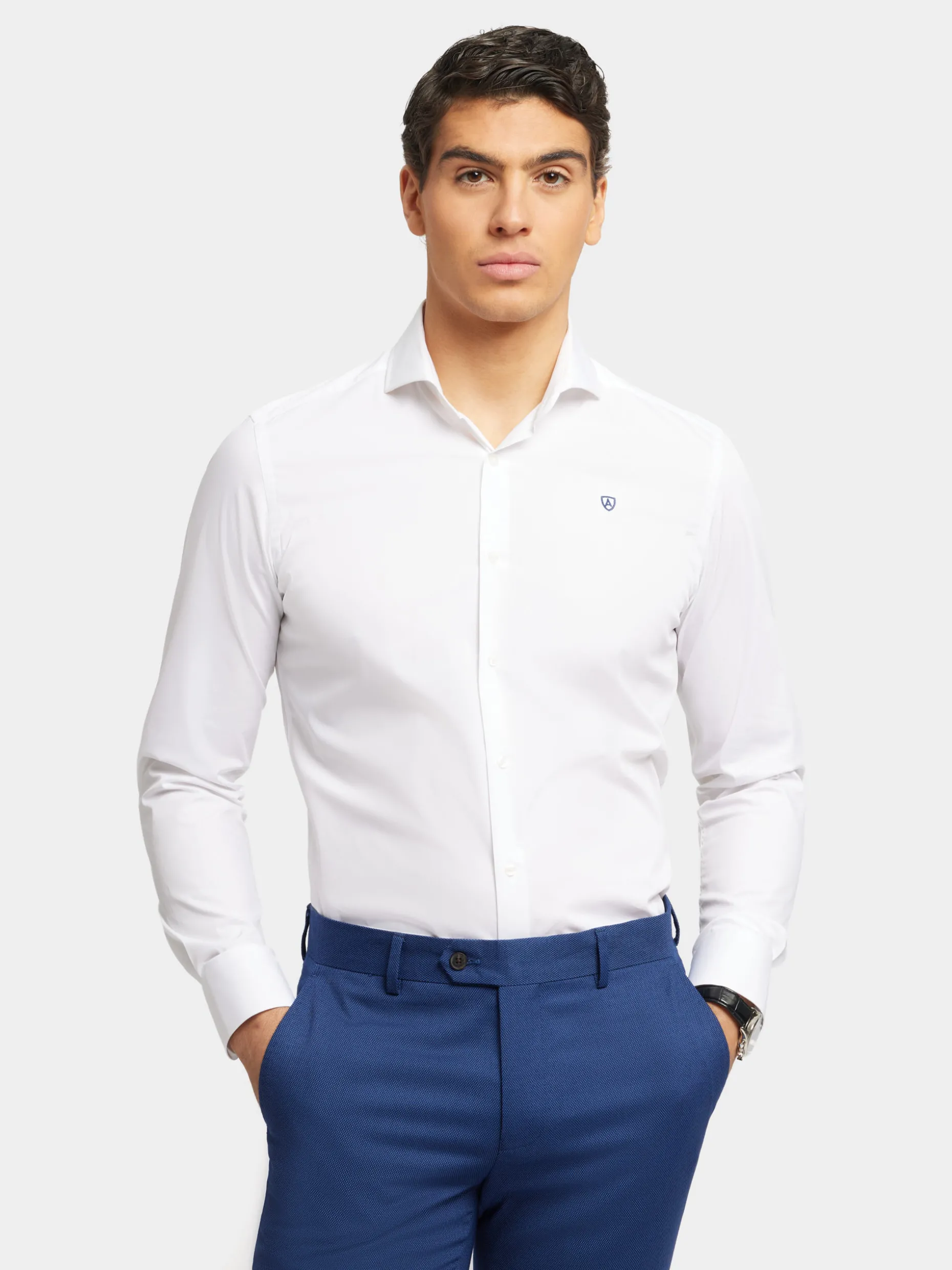 Camicia Conforto Filo a Filo Premium · Ultima Creazione di Alvaro Moreno · Capo Stilistico in Tessuto Traspirante