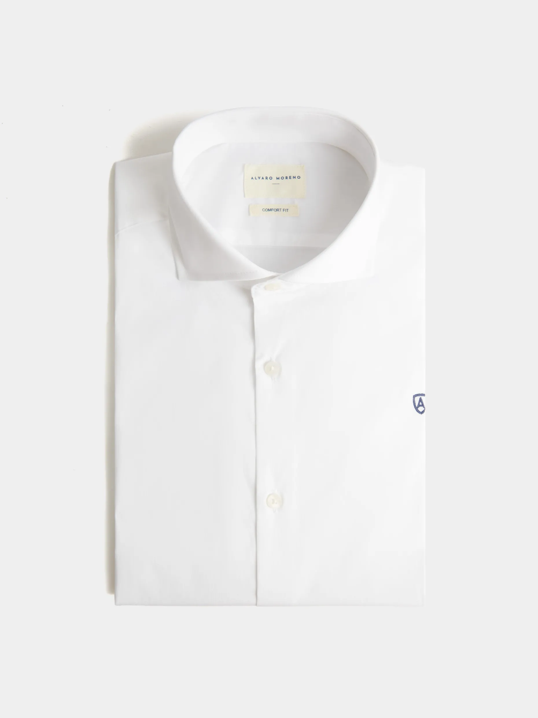 Camicia Conforto Filo a Filo Premium · Ultima Creazione di Alvaro Moreno · Capo Stilistico in Tessuto Traspirante