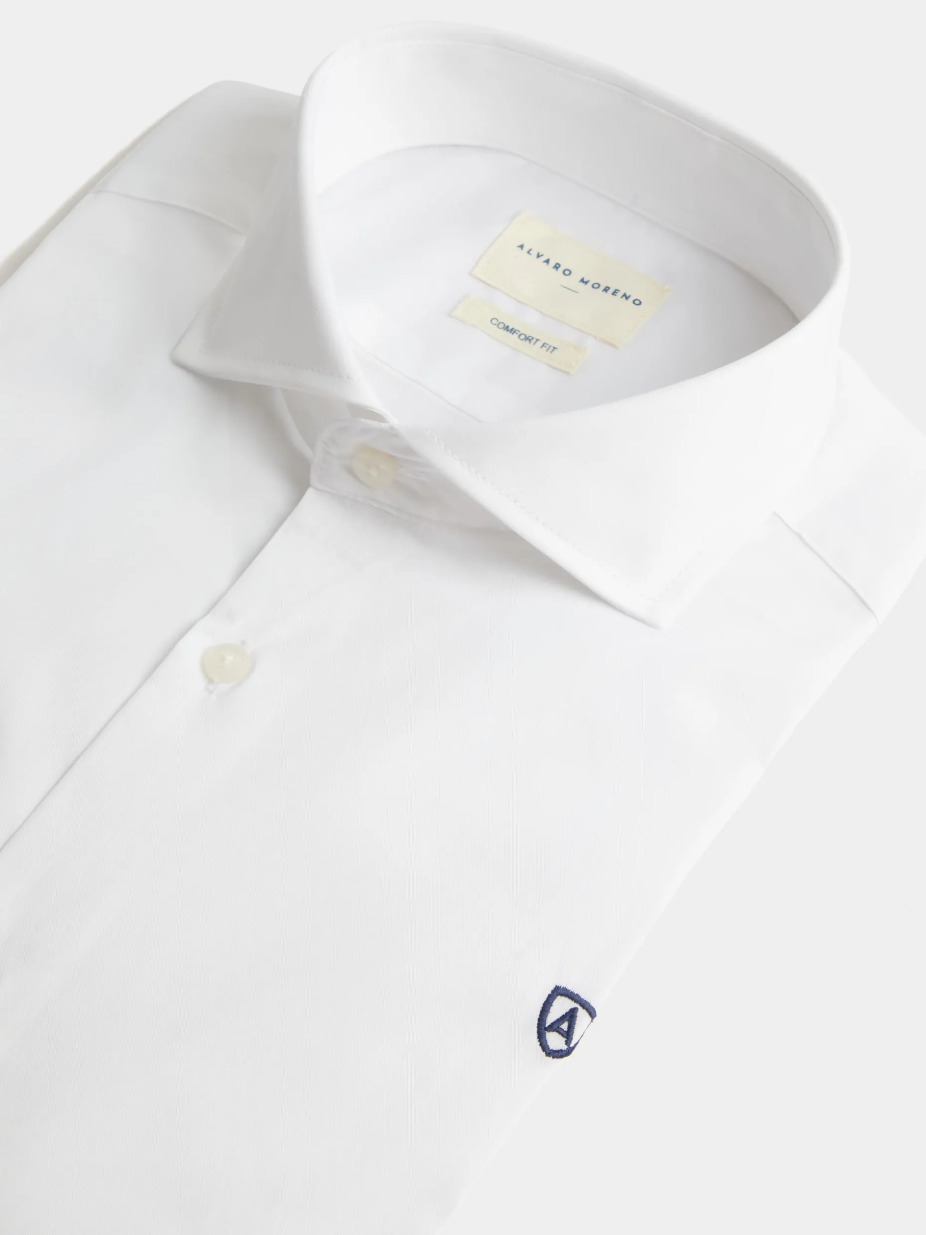 Camicia Conforto Filo a Filo Premium · Ultima Creazione di Alvaro Moreno · Capo Stilistico in Tessuto Traspirante