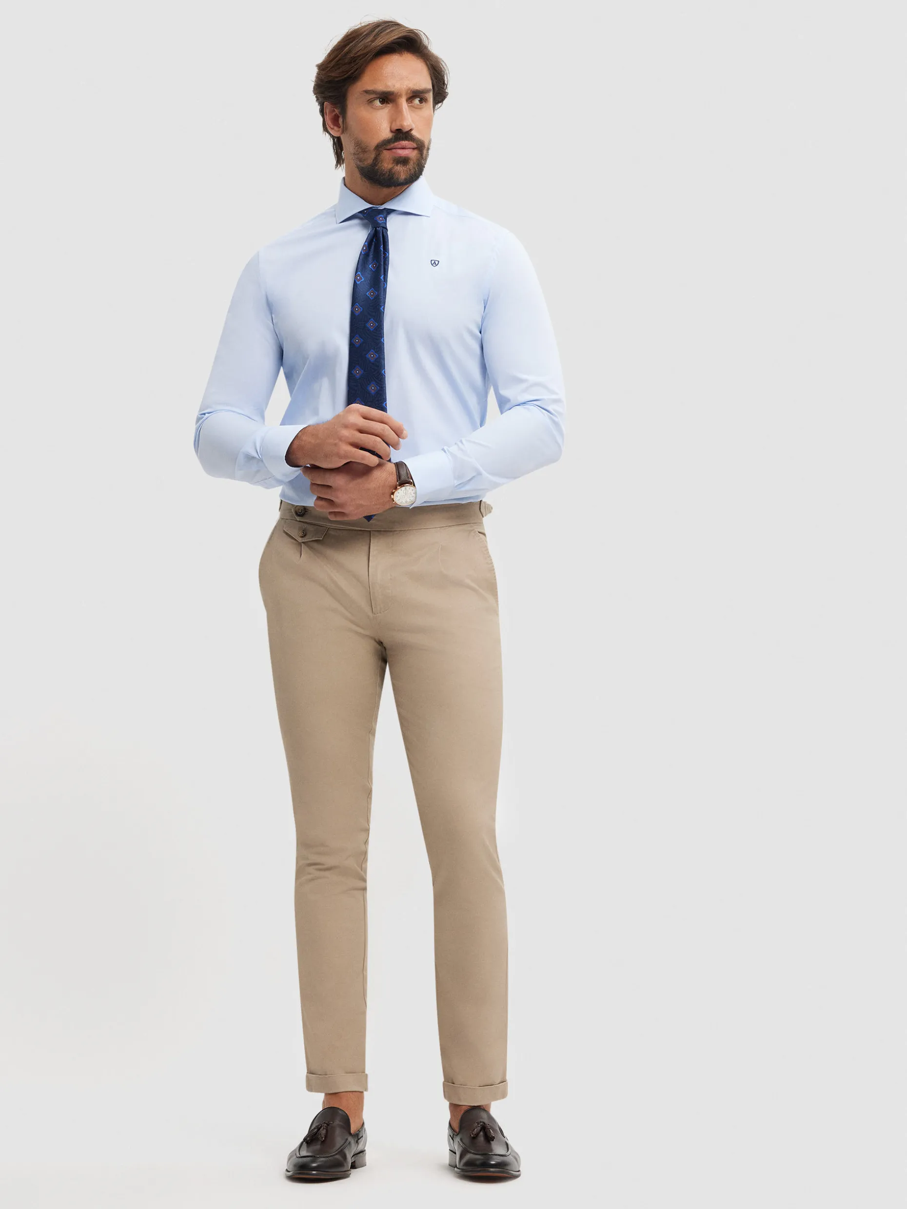 Camicia Comoda in Tessuto Filo a Filo - Design Moda Contemporanea Alvaro Moreno con Taglio Ergonomico e Tessuto Traspirante per Massimo Comfort Quotidiano