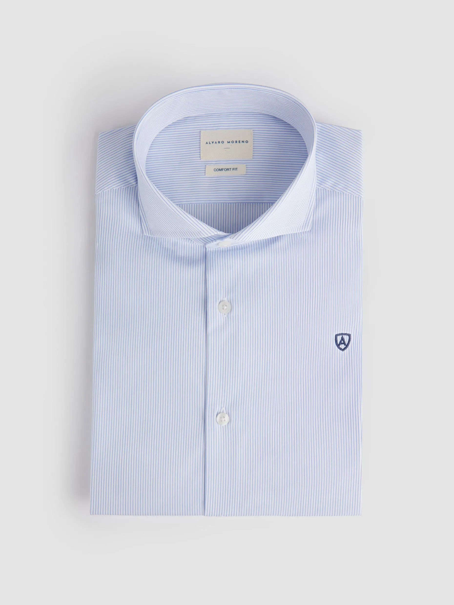 Camicia Uomo Classica a Righe - Tessuto Traspirante per Tutto il Giorno | Negozio Alvaro Moreno
