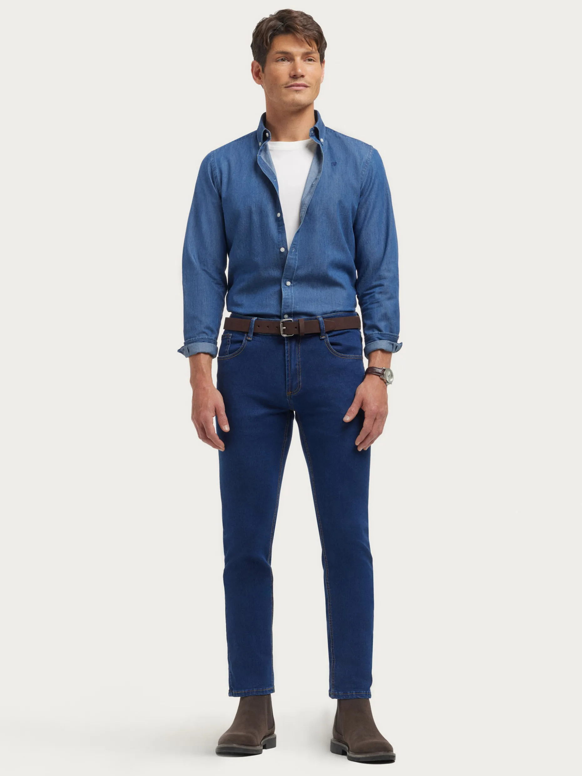 Camicia Jeans con Bottoni Alvaro Moreno - Stile Casual a Prezzo Accessibile