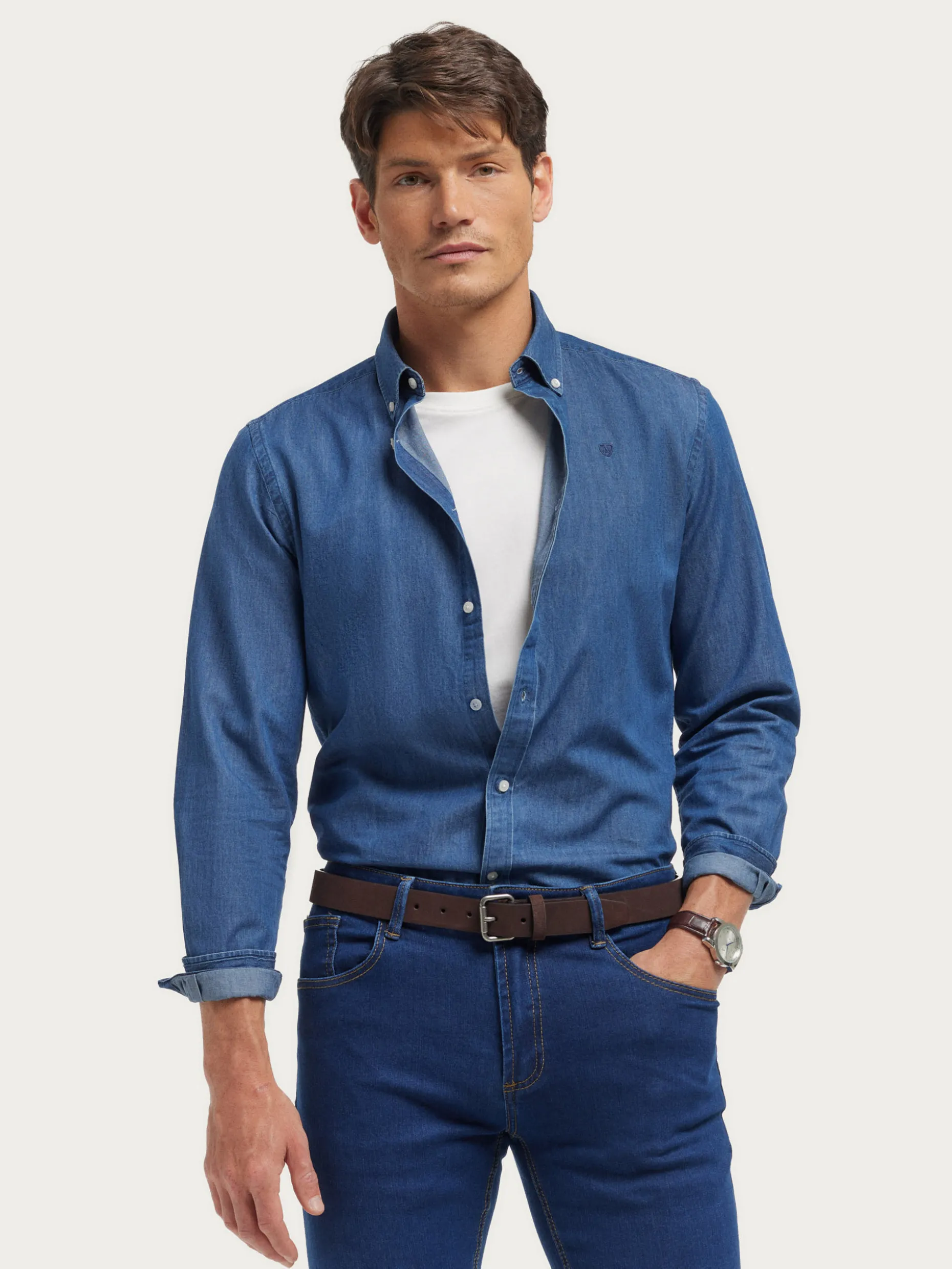 Camicia Jeans con Bottoni Alvaro Moreno - Stile Casual a Prezzo Accessibile