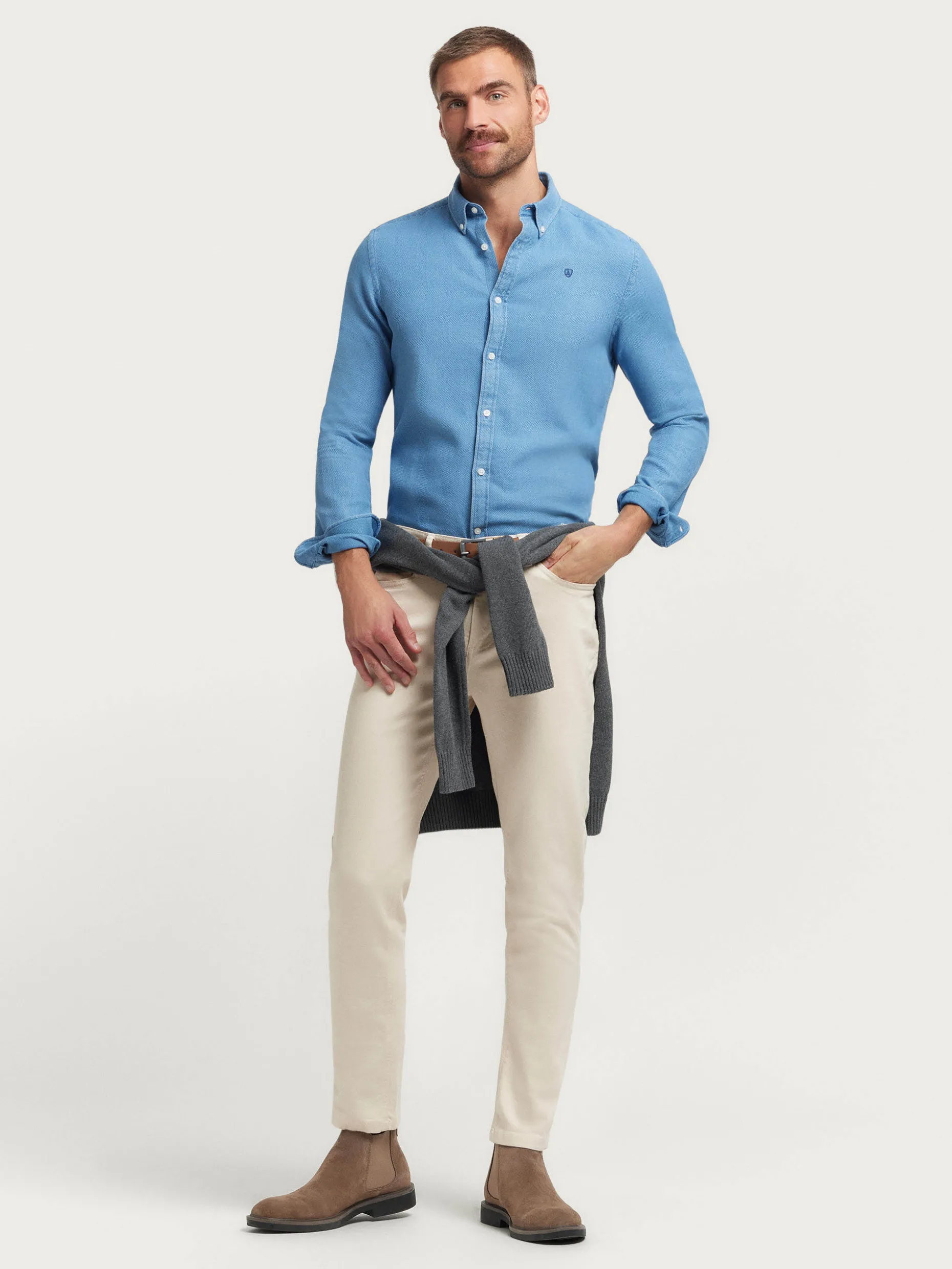 Alvaro Moreno - Camicia Denim Nido Confortevole, Stile Urbano a Prezzo Accessibile