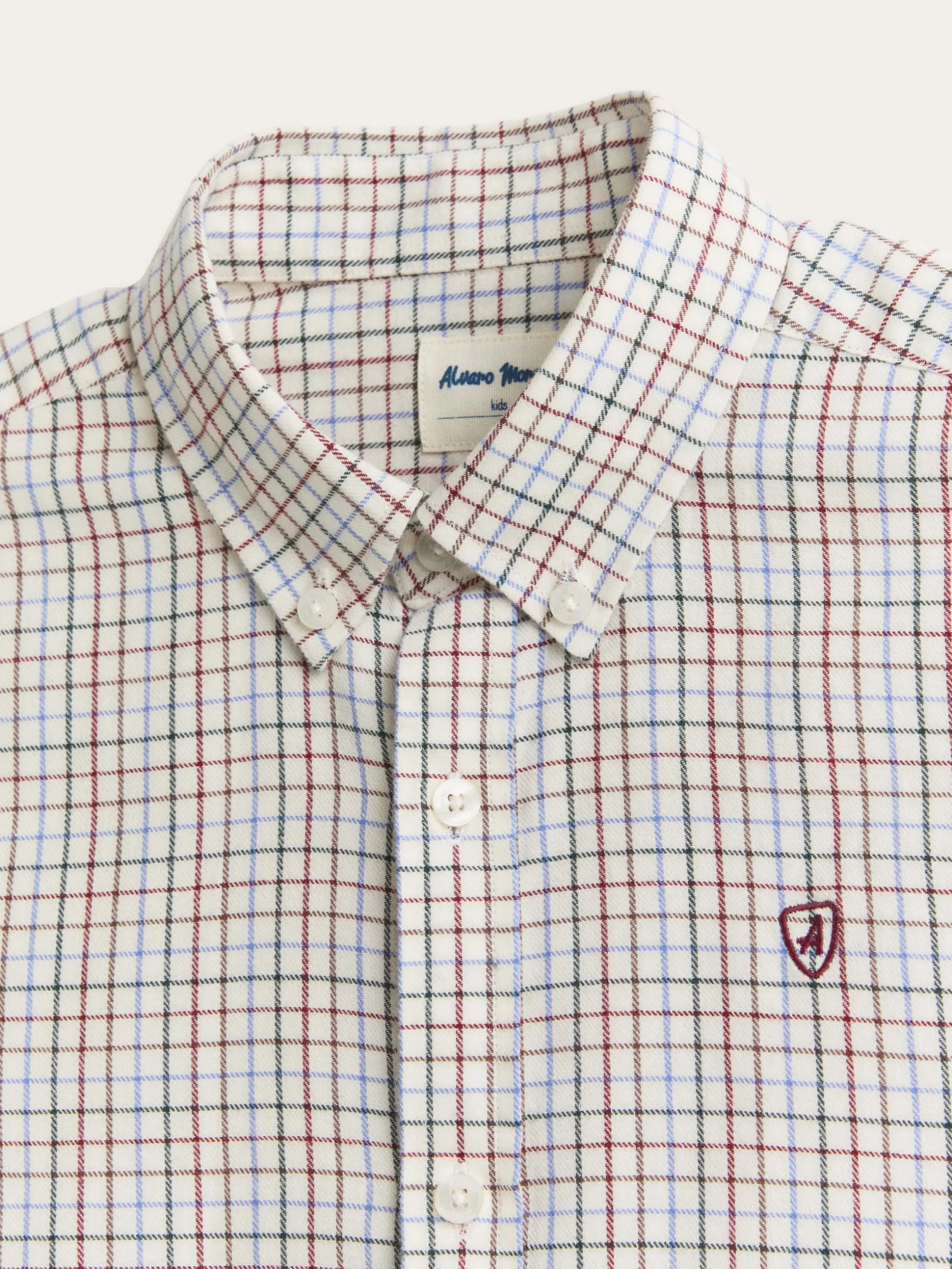 Alvaro Moreno Fashion: Camicia Bambini in Flanella Scozzese con Quadri Classici - Comoda e Stilosa