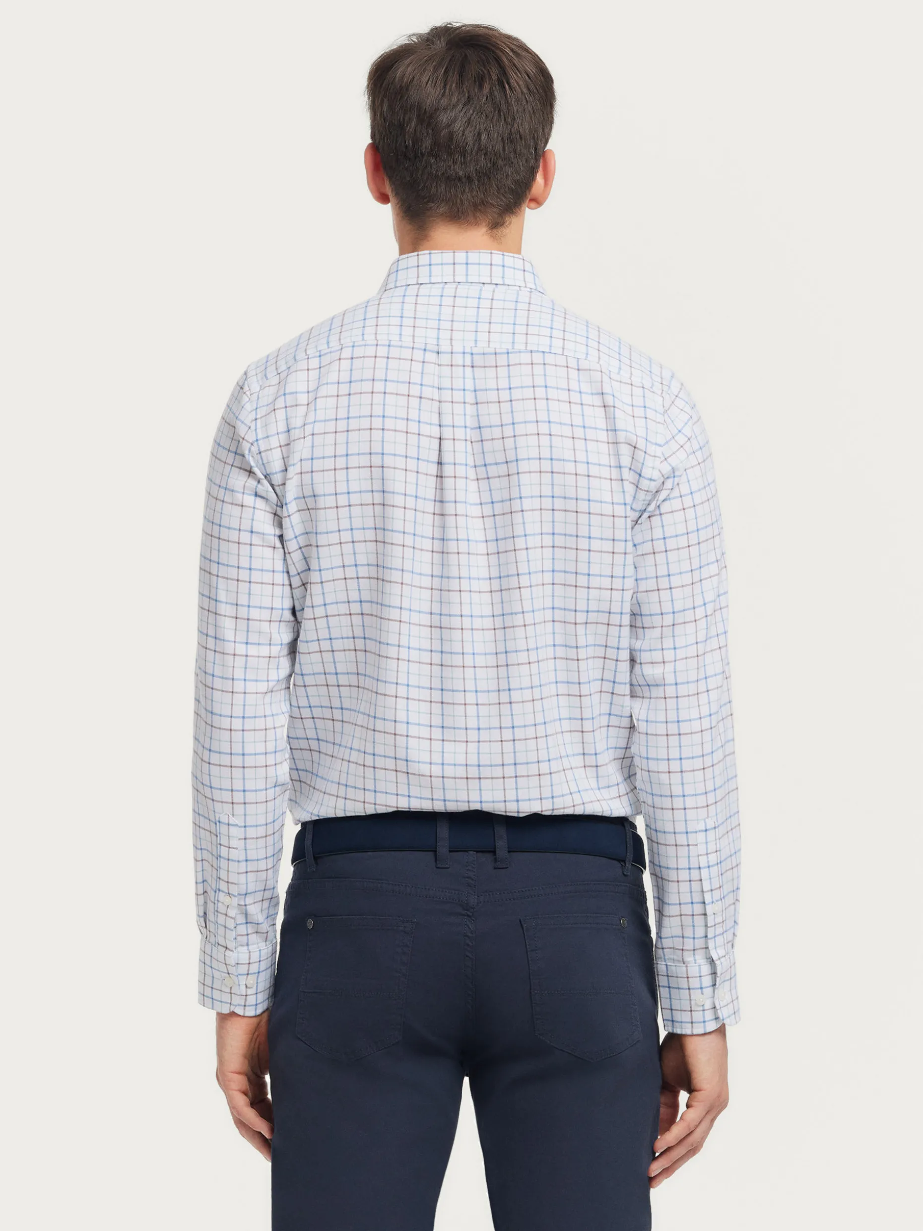 Alvaro Moreno Best - Camicia in Flannel Classico Quadretti con Tessuto Morbido