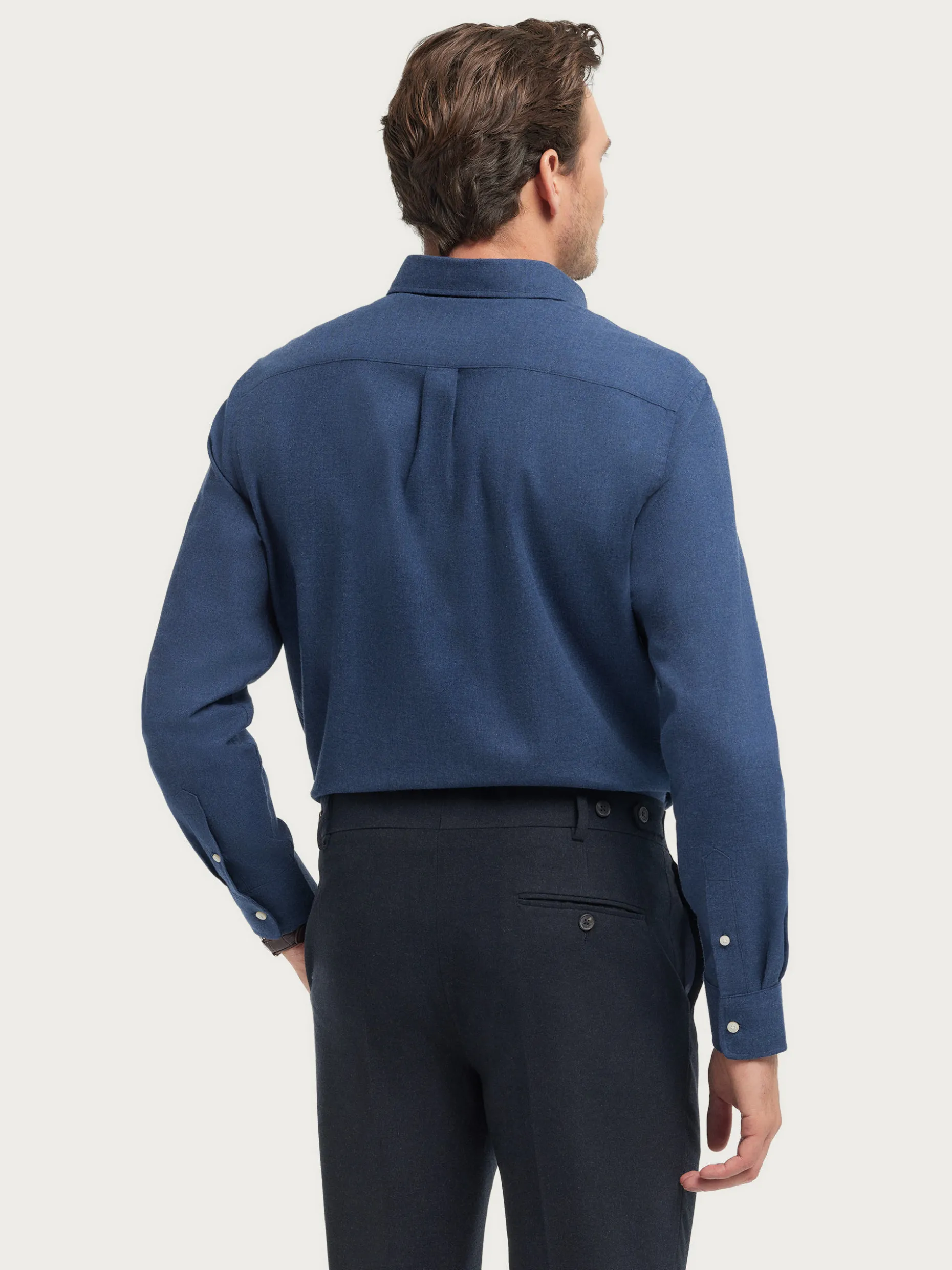 Camicia in Flanella Twill Comoda con Stile Moderno - Collezione Esclusiva di Álvaro Moreno
