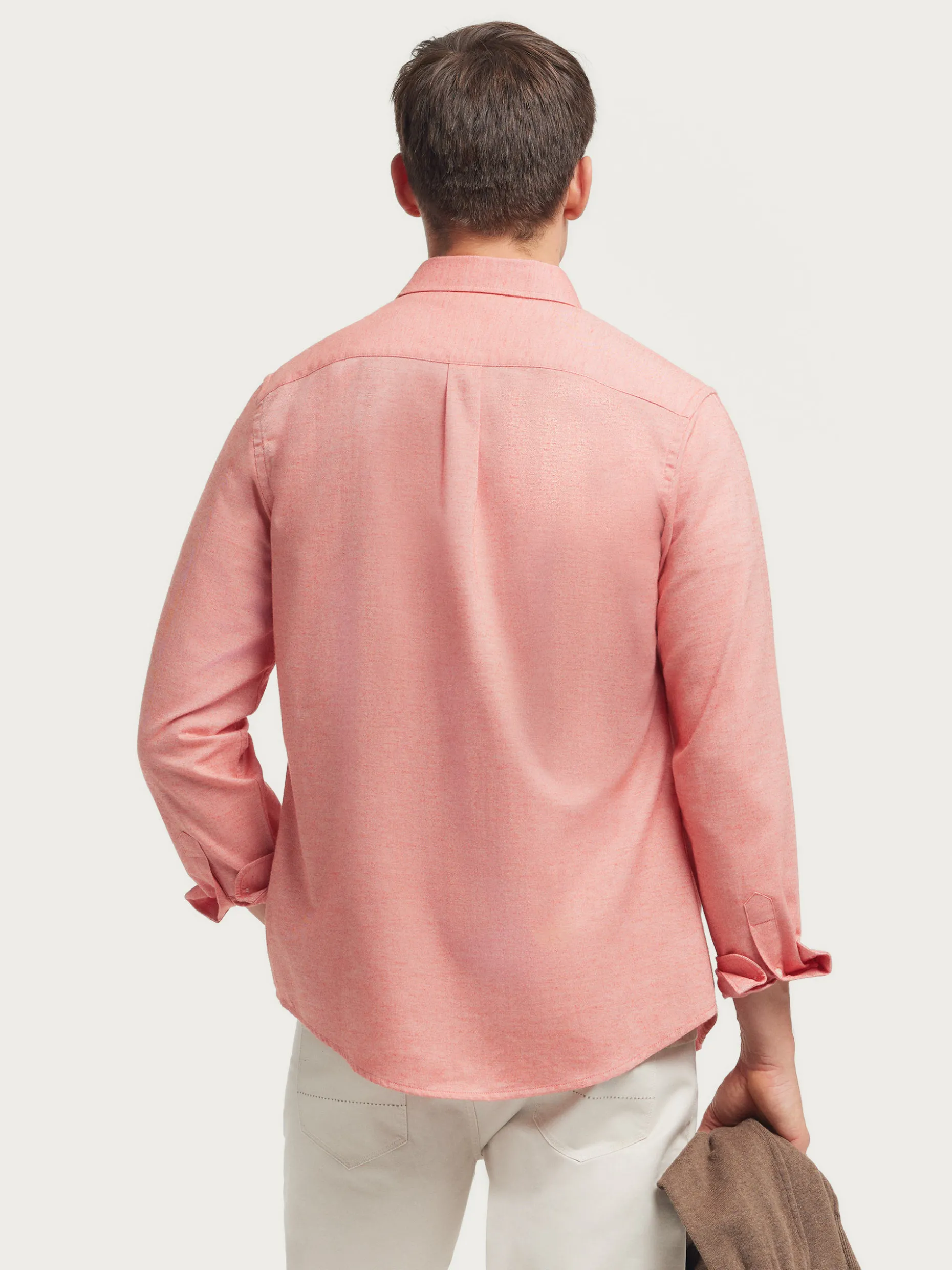 Camicia in Flanella di Cotone a Spina - Stile Casual Elegante di Alvaro Moreno, Confortevole e Resistente per Look Versatili