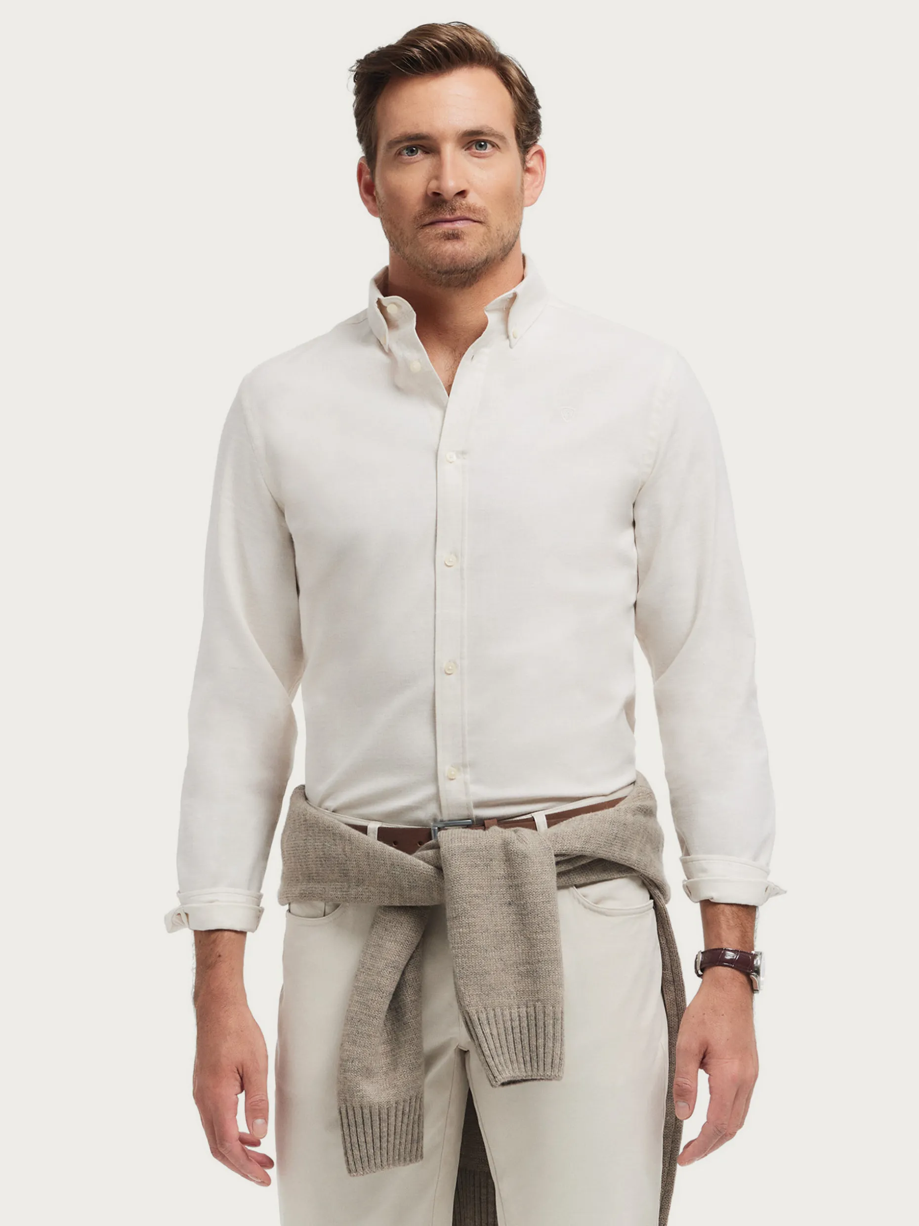 Camicia in Flanella Twill Confezionata da Alvaro Moreno - Comoda e Stile Casual a Prezzo Accessibile