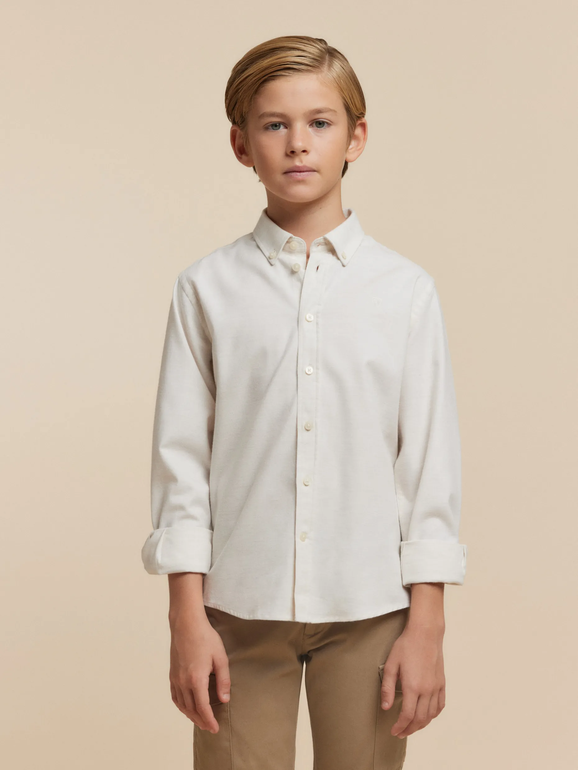 Camicia in Flanella a Spina di Pesce per Ragazzi - Design Classico Alvaro Moreno con Tocco Morbido (Edizione Speciale)