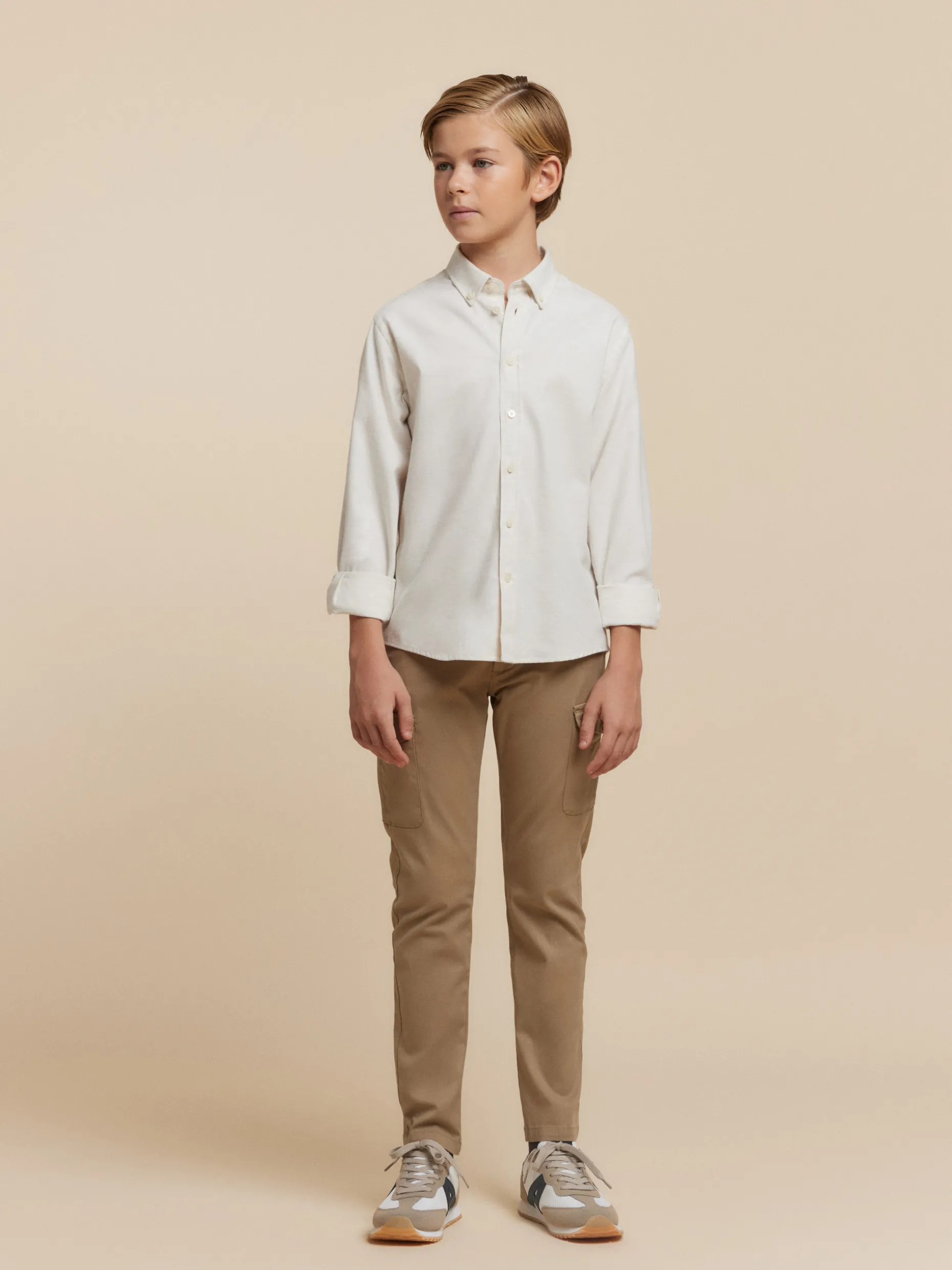 Camicia in Flanella a Spina di Pesce per Ragazzi - Design Classico Alvaro Moreno con Tocco Morbido (Edizione Speciale)