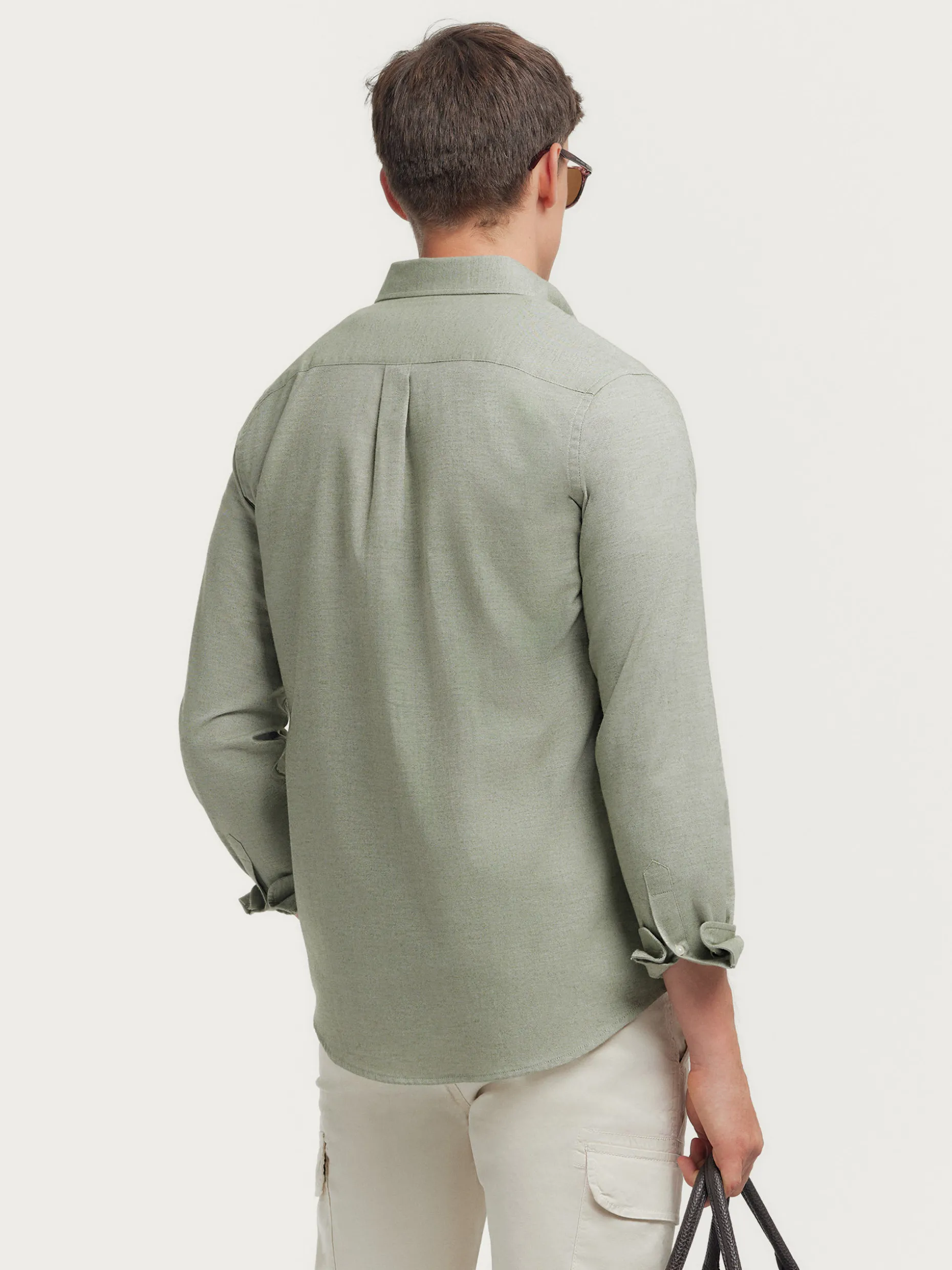 Camicia Uomo in Flanella Spigato - Design Classico e Confezione Artigianale | Negozio Alvaro Moreno