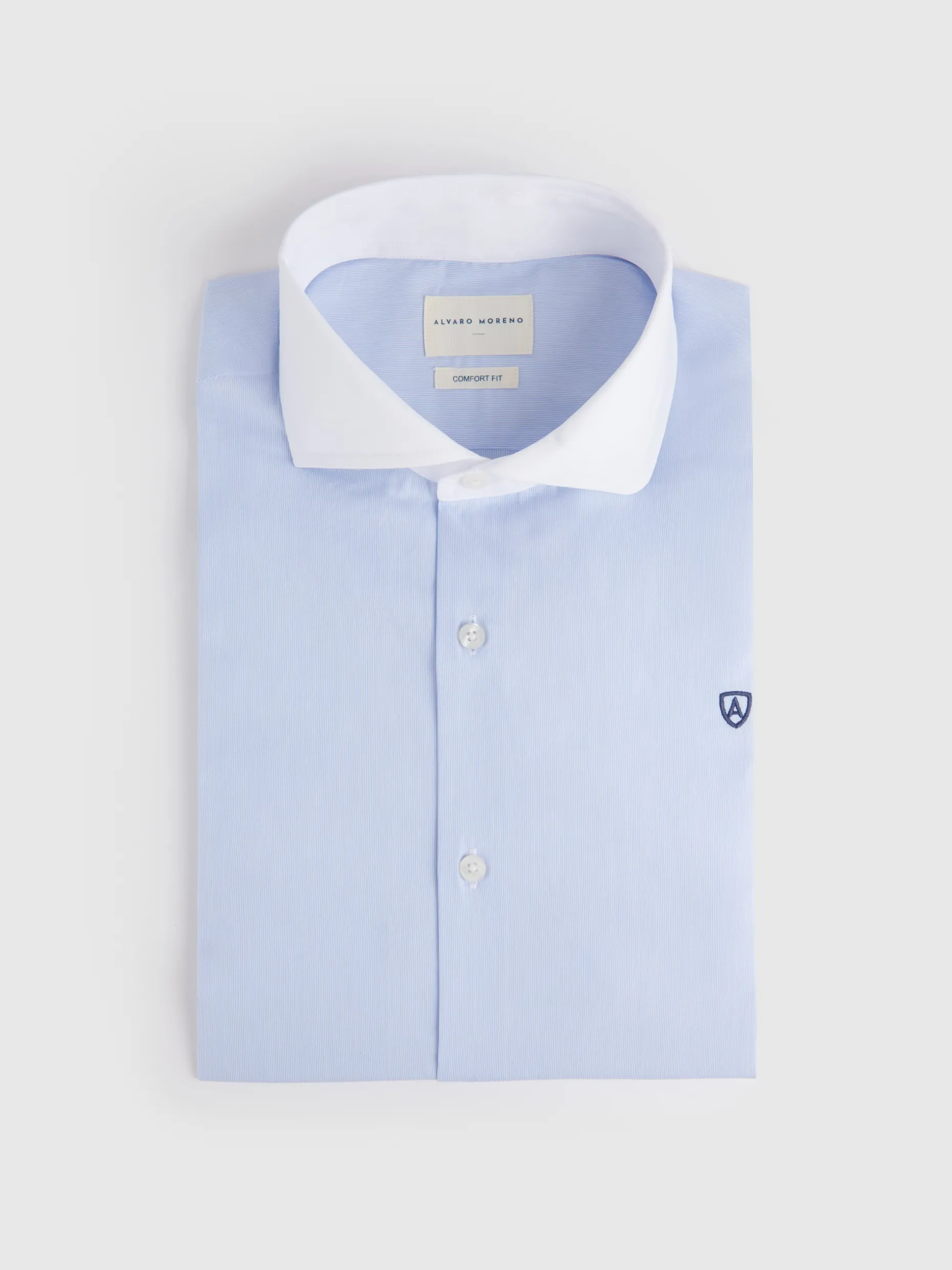 Camicia Uomo Mille Righe Bianco Classico - Design Moderno Alvaro Moreno | Promozione Limitata