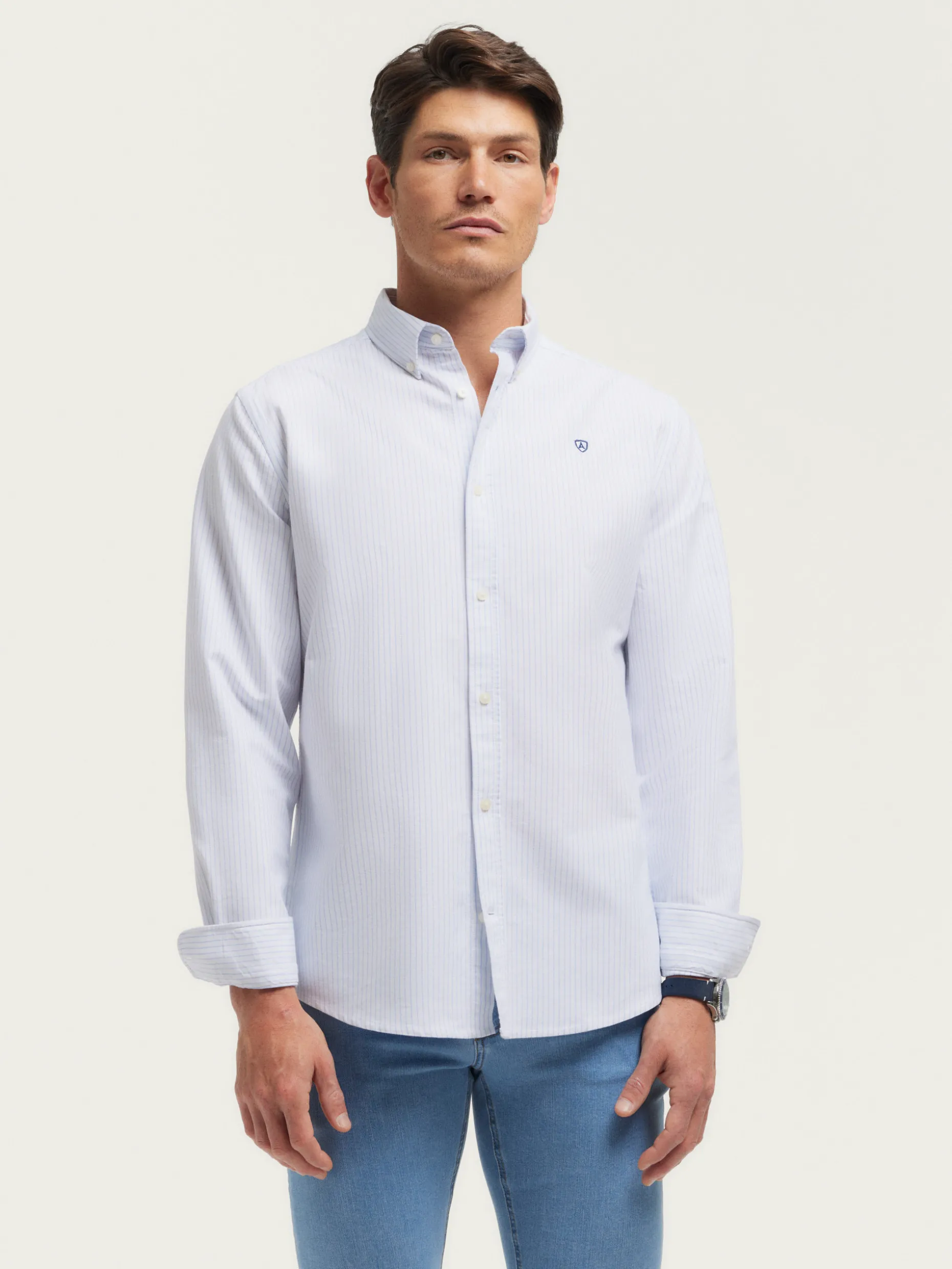 Camicia Uomo in Tessuto Oxford Aston – Confezione Artigianale di Alvaro Moreno Store