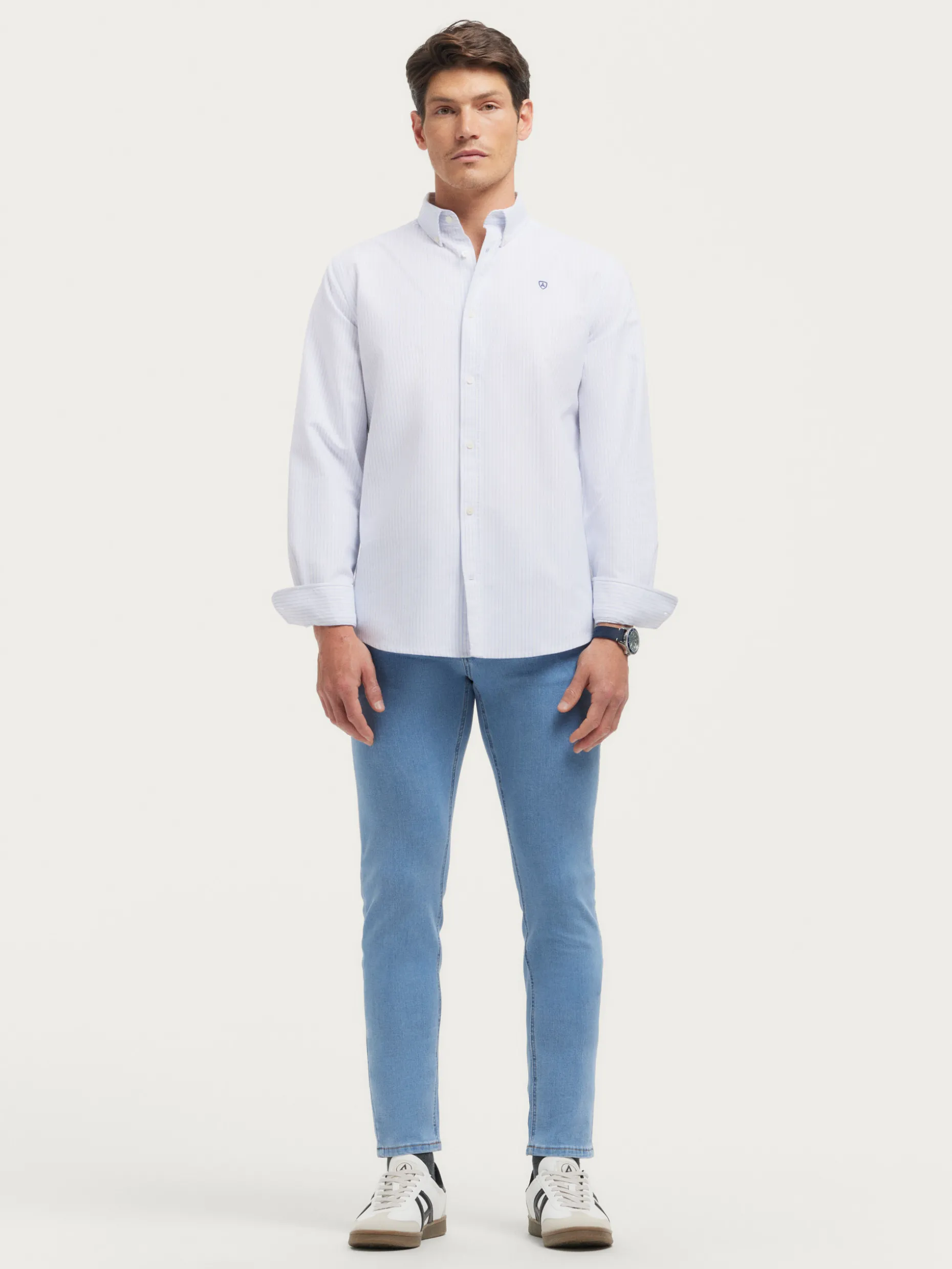 Camicia Uomo in Tessuto Oxford Aston – Confezione Artigianale di Alvaro Moreno Store