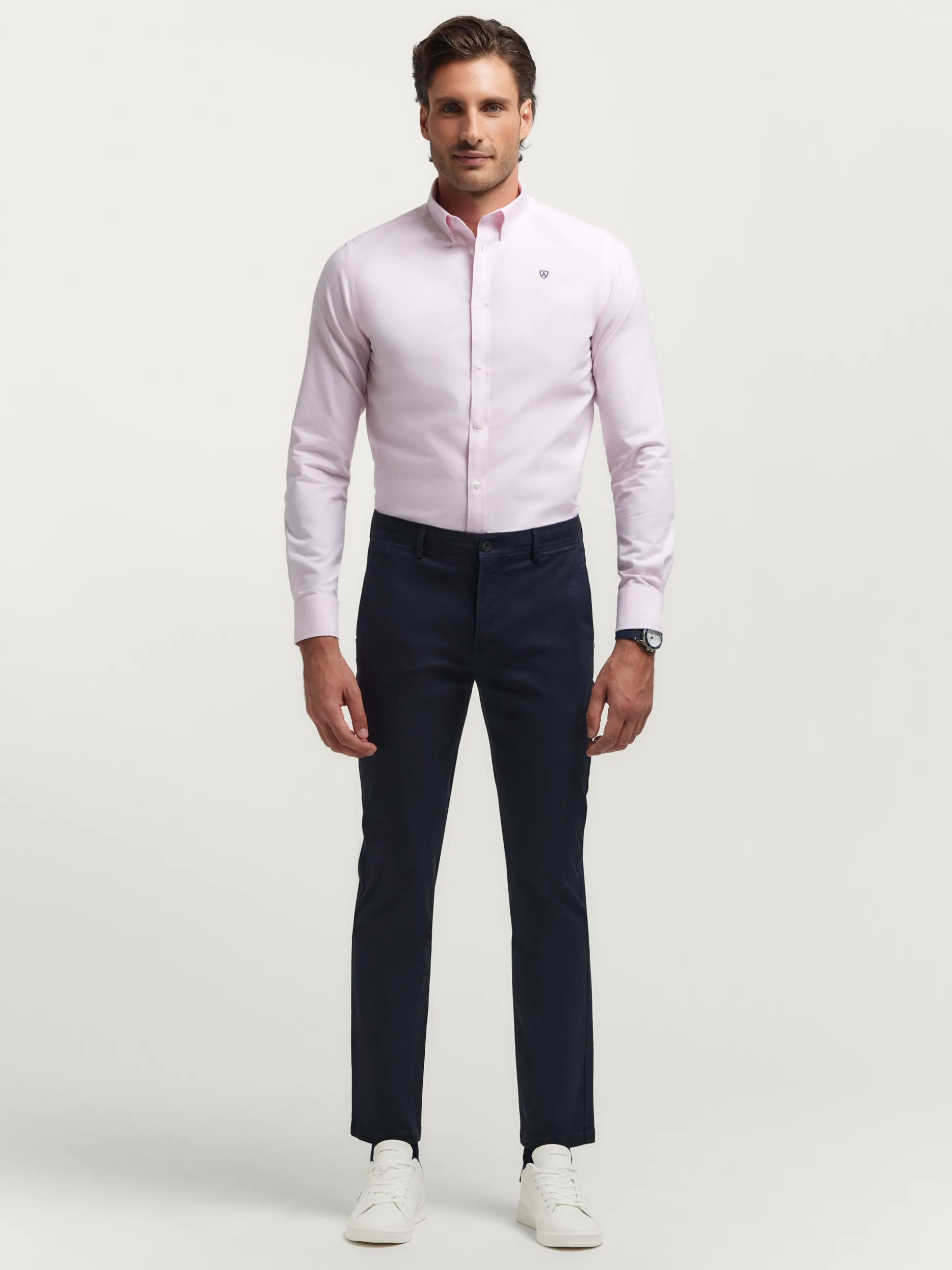Camicia Oxford Classica Uomo - Tessuto Resistente e Confortevile | Collezione Essentials by Alvaro Moreno