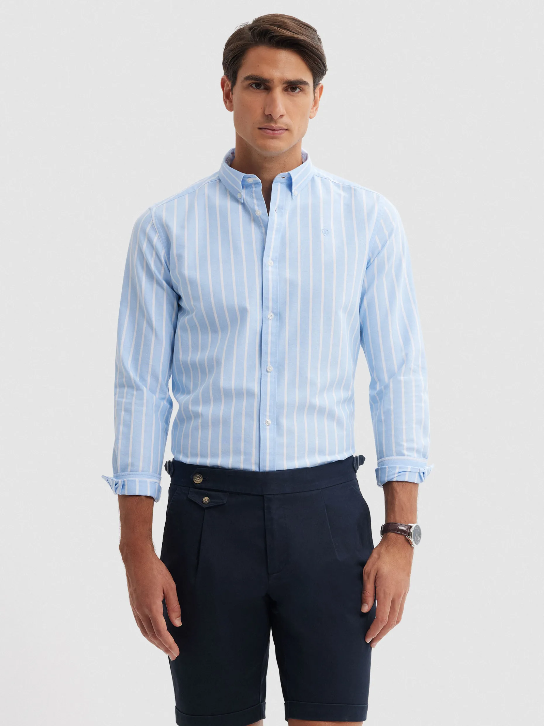 Alvaro Moreno - Camicia Oxford Iconica in Tessuto Elegante | Promozione Estiva Limitata