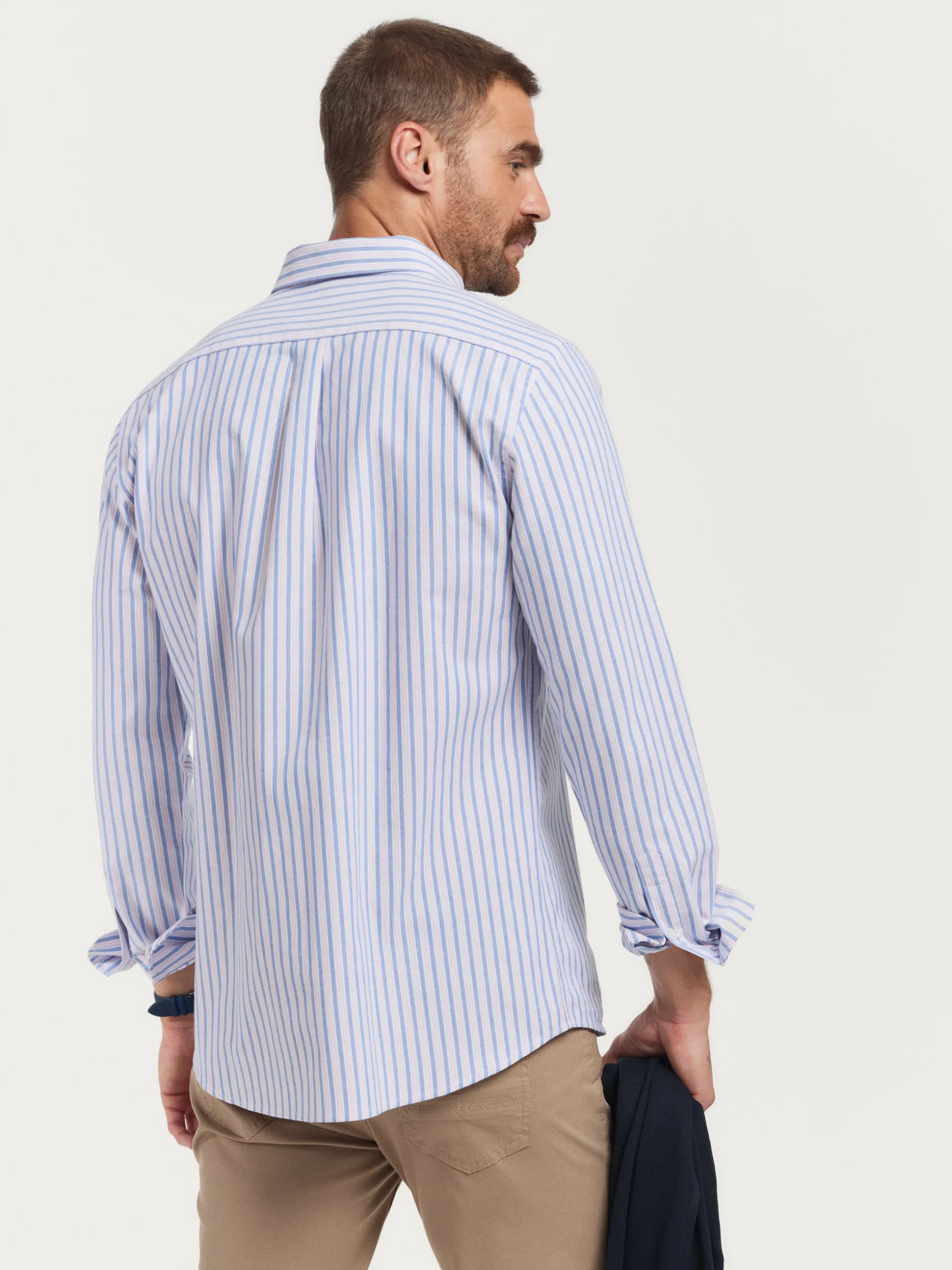 Camicia Oxford Elegante Fantasia Righe - Collezione Uomo | Alvaro Moreno Exclusive