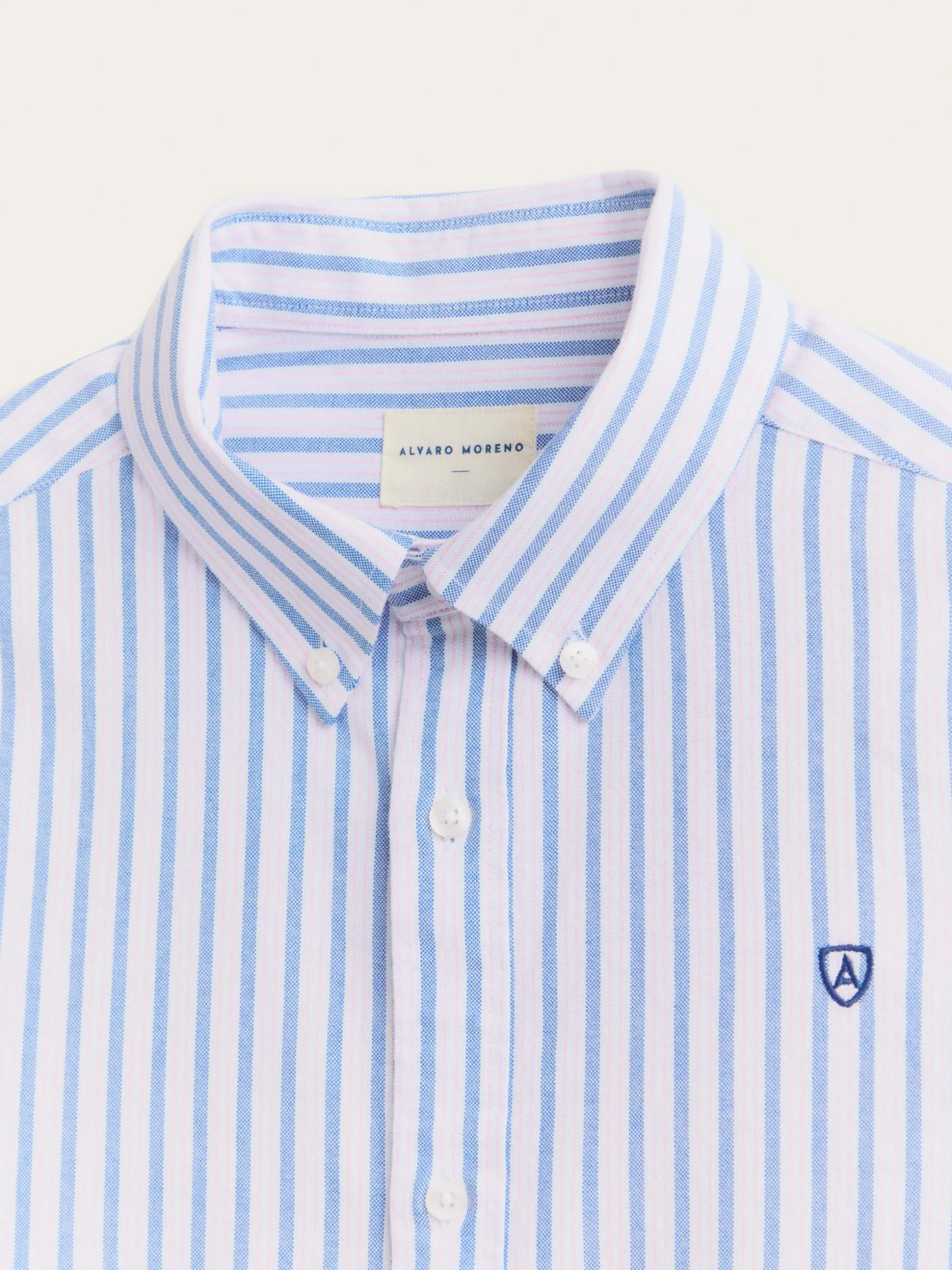 Camicia Oxford Elegante Fantasia Righe - Collezione Uomo | Alvaro Moreno Exclusive