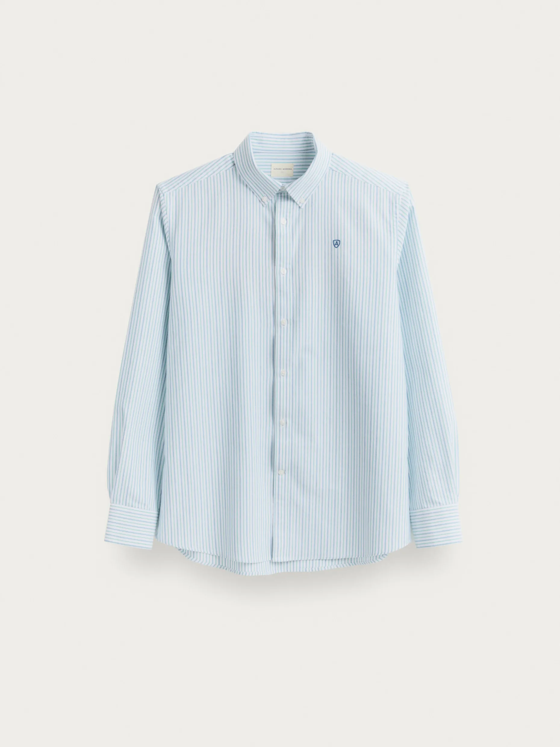 Camicia Oxford Premium con Ricami Unici - Design Esclusivo di Alvaro Moreno Collezione Best 

(：、、、，，，SEO)