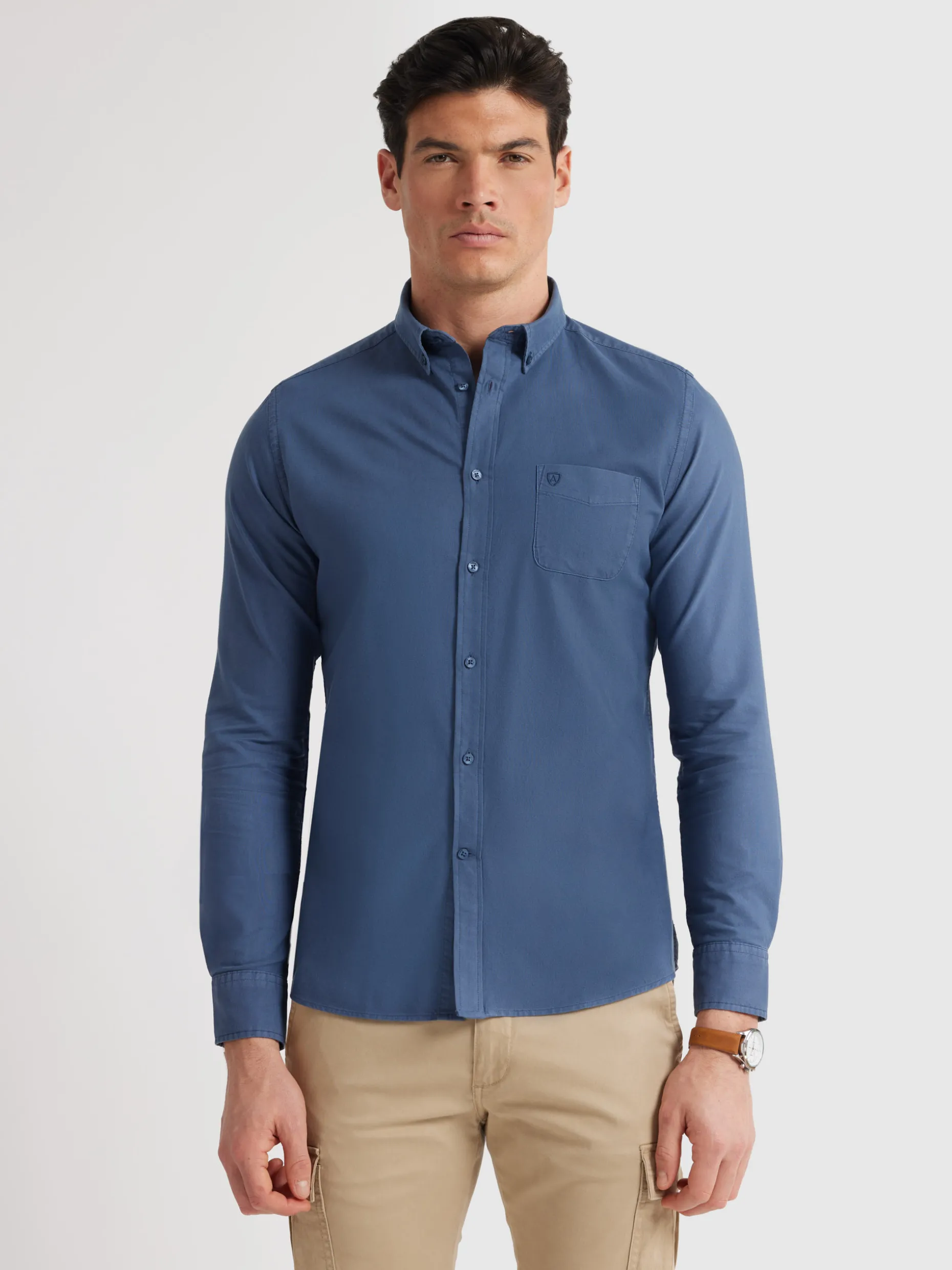 Camicia Oxford Classica con Tinta Pigmentata - Exclusive Alvaro Moreno Outlet