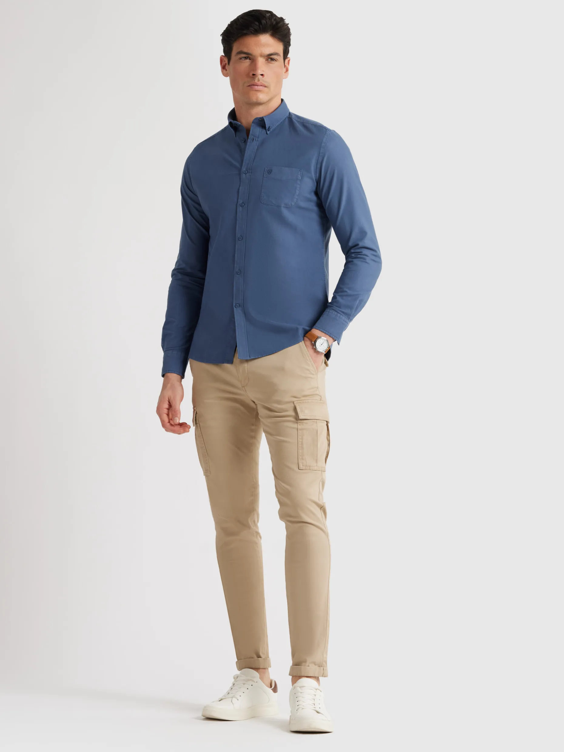 Camicia Oxford Classica con Tinta Pigmentata - Exclusive Alvaro Moreno Outlet
