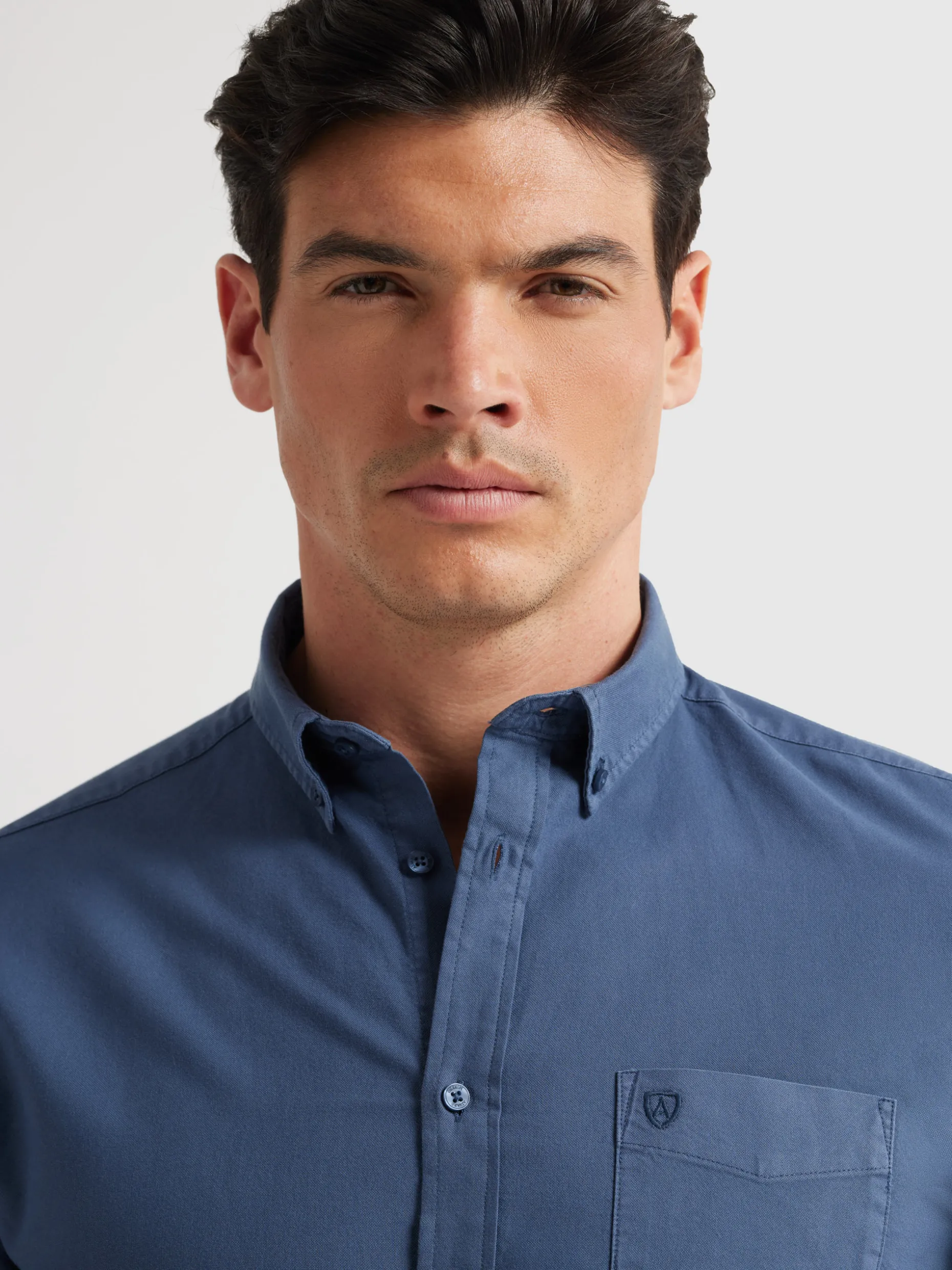Camicia Oxford Classica con Tinta Pigmentata - Exclusive Alvaro Moreno Outlet