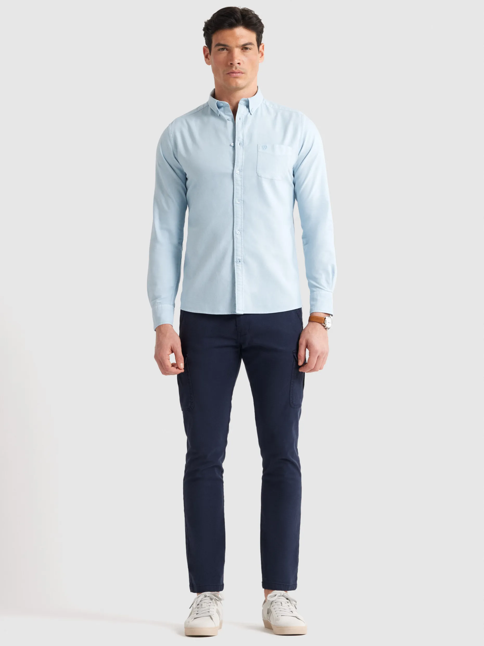Camicia Oxford con Taschino Tinta Artigianale | Collezione Esclusiva Alvaro Moreno