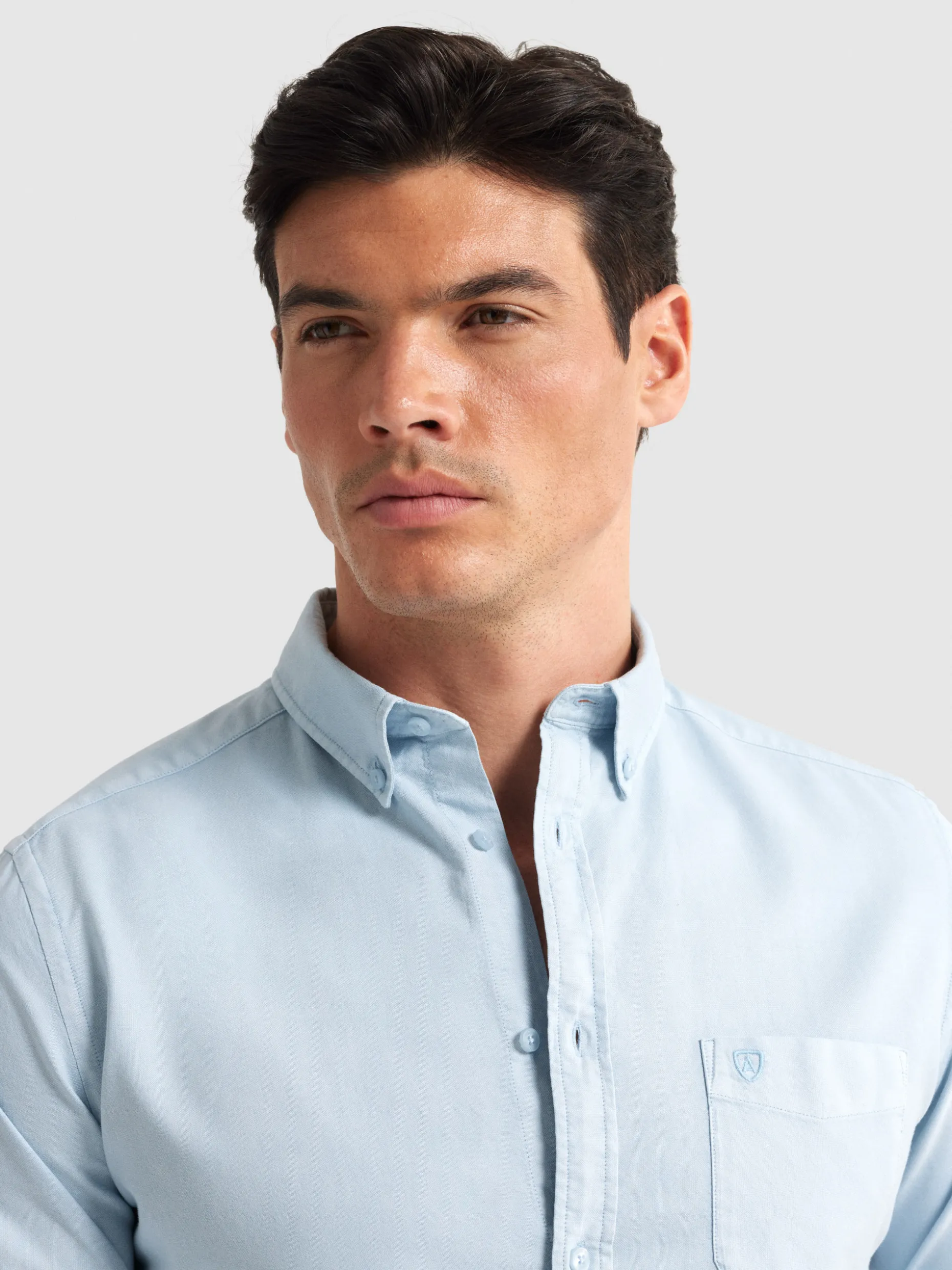 Camicia Oxford con Taschino Tinta Artigianale | Collezione Esclusiva Alvaro Moreno