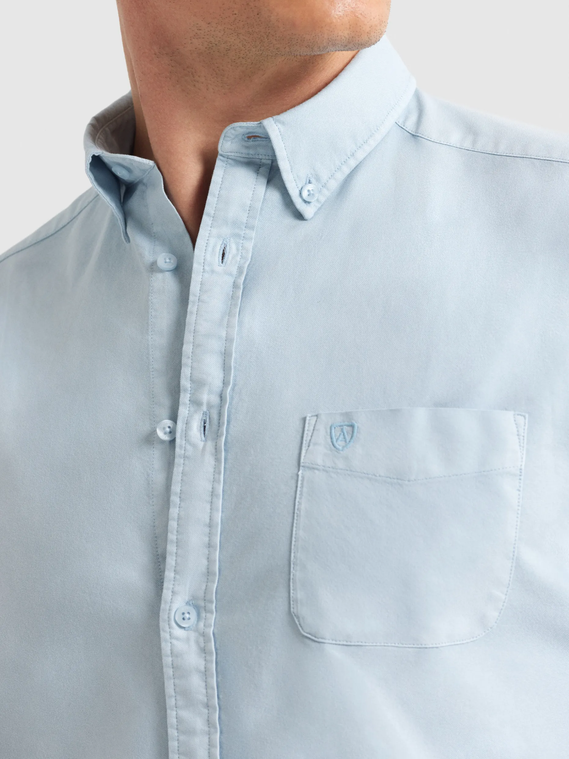 Camicia Oxford con Taschino Tinta Artigianale | Collezione Esclusiva Alvaro Moreno