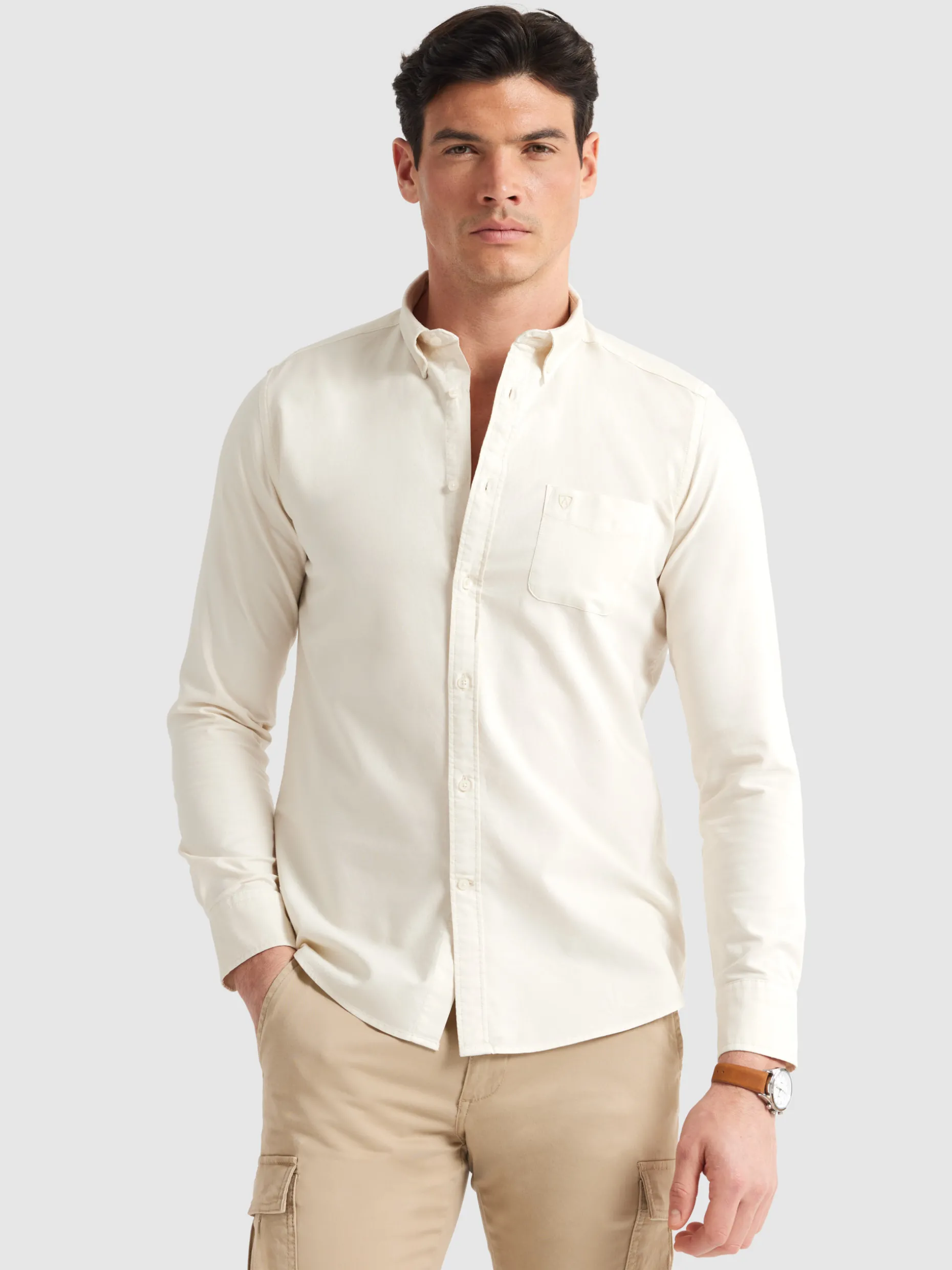 Camicia Oxford con Taschini Tinta Artigianale | Negozio Alvaro Moreno
