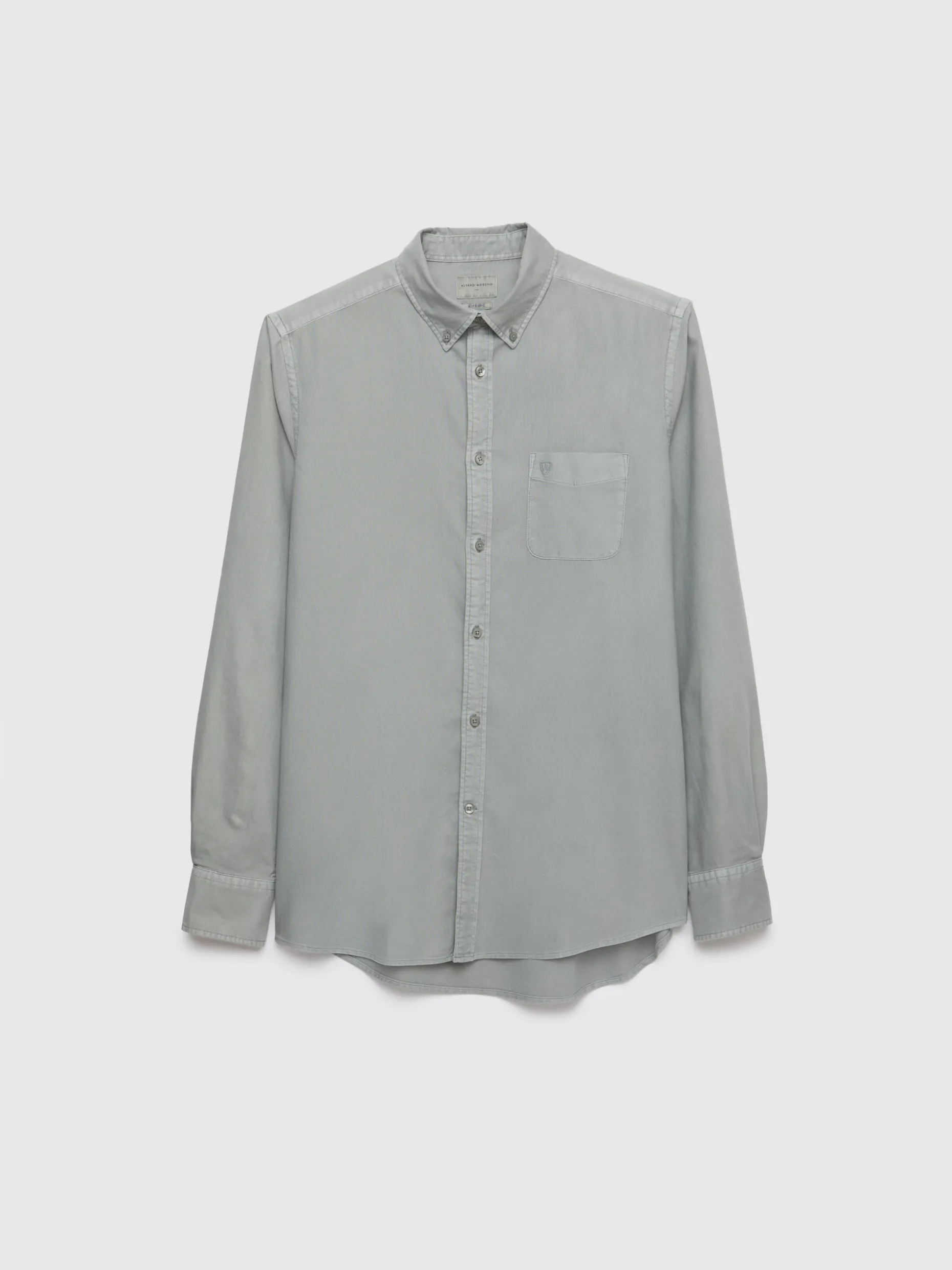 Camicia Oxford Classica con Tinta Resistente e Tasca Pratica - Design Esclusivo di Alvaro Moreno